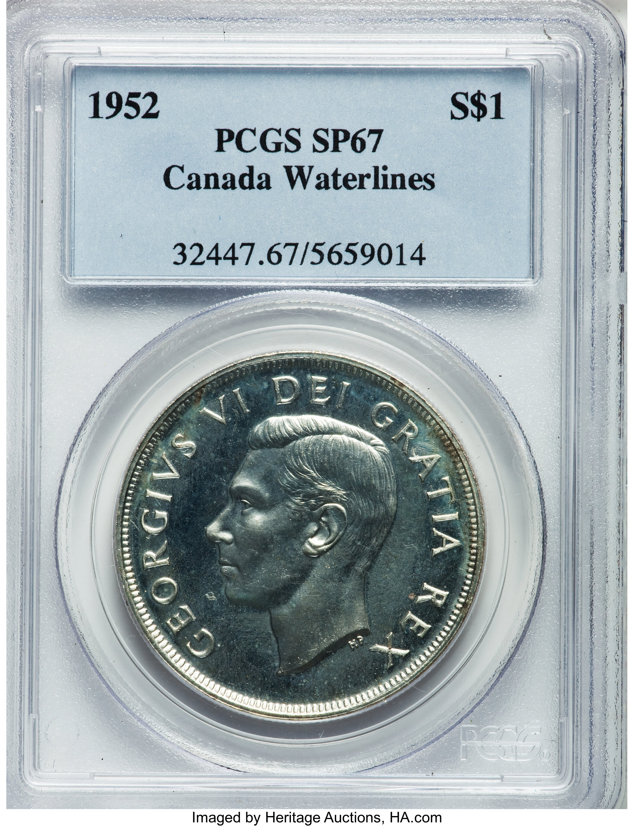 1952 S$1  Full Water Lines MS67 thumbnail 14
