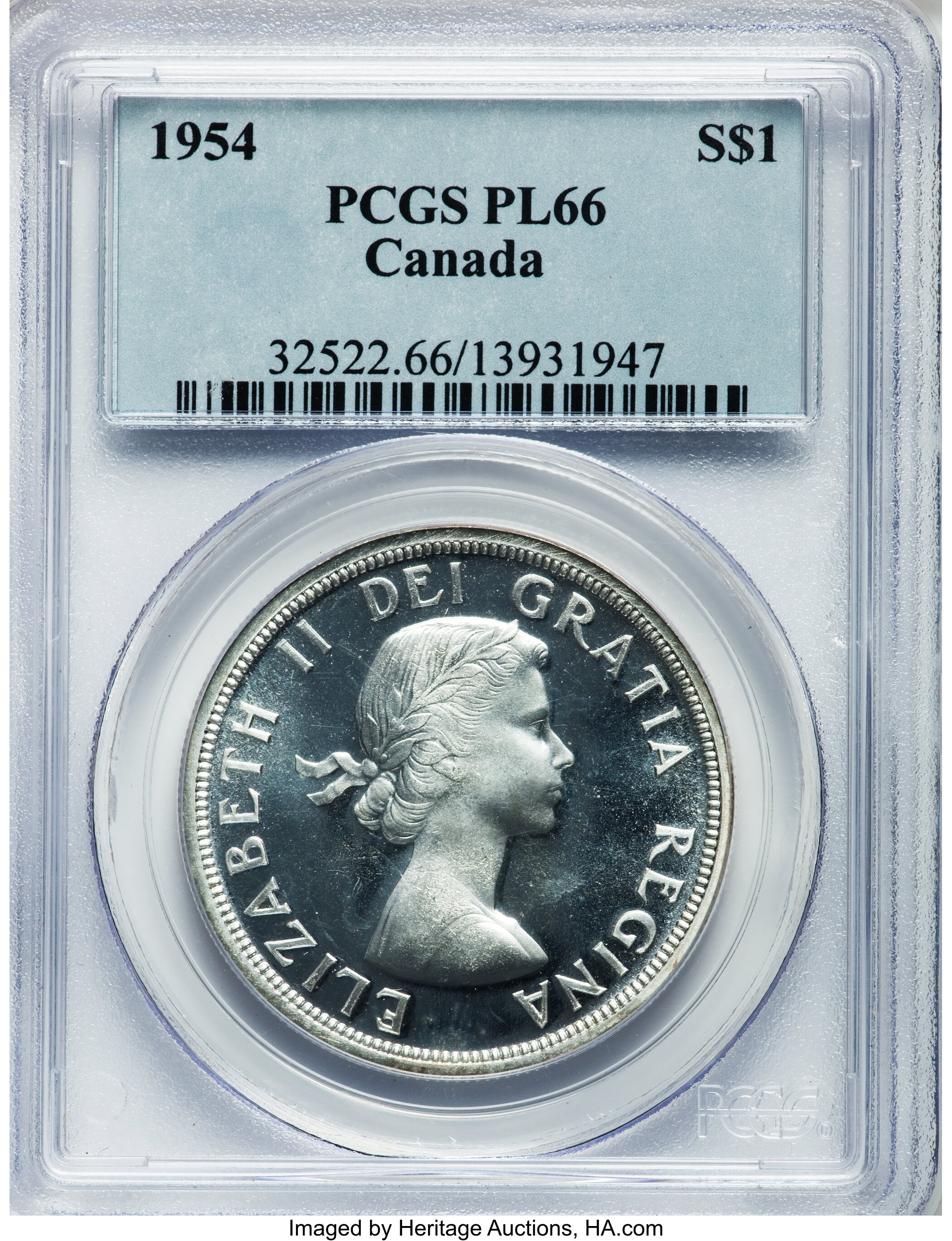 Canada: Elizabeth II Dollar 1954, ...