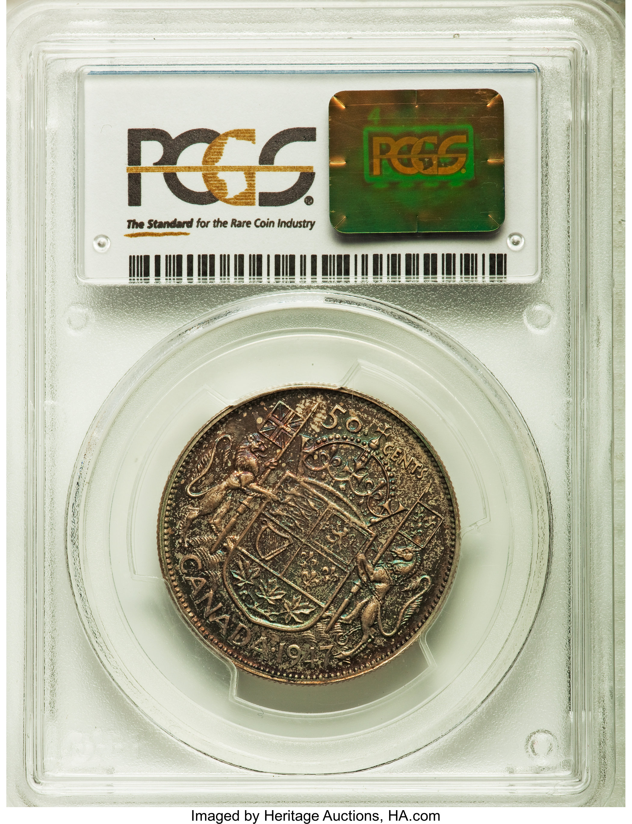 1947 50c Maple Leaf, Curved 7 MS60 thumbnail 15
