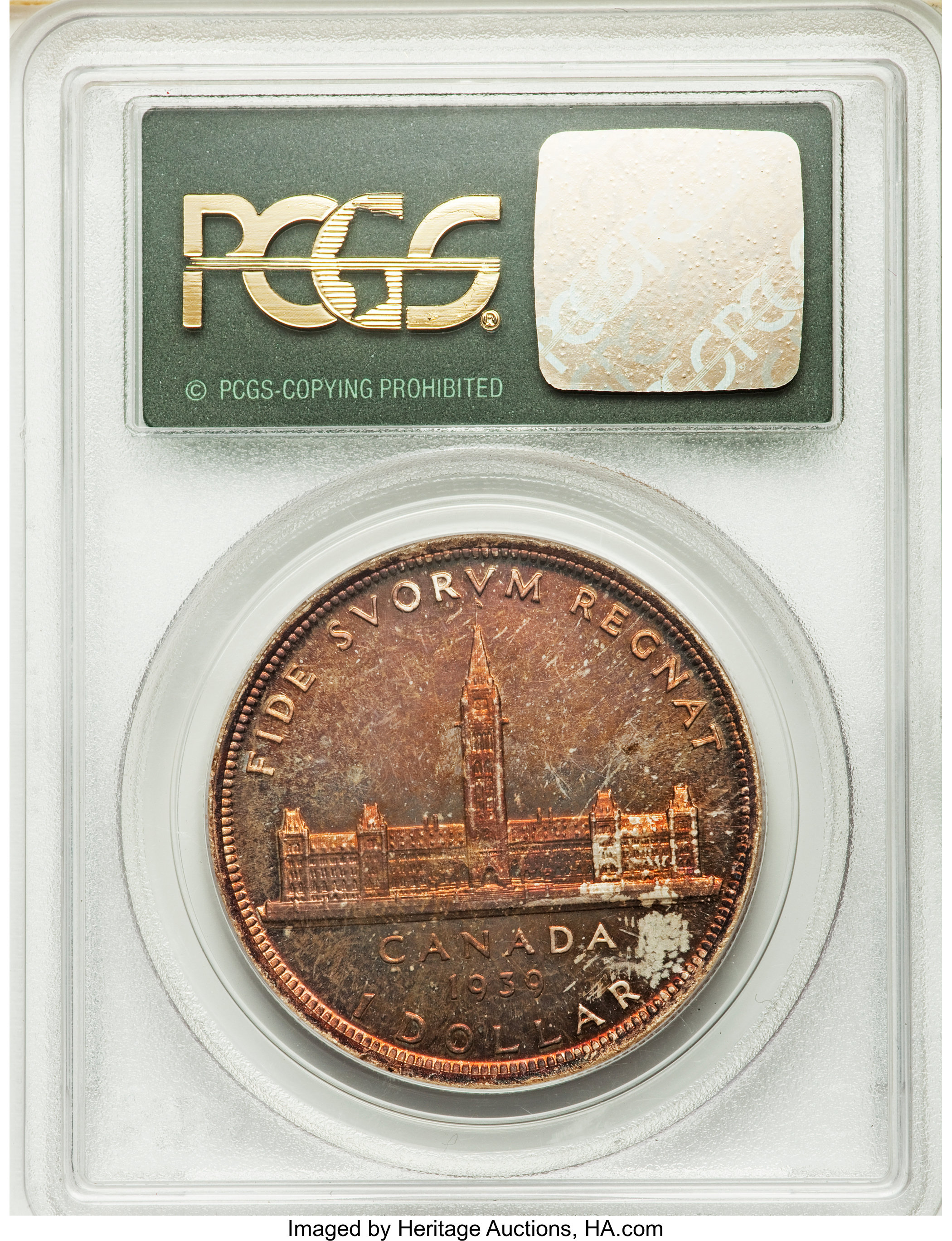 1939 S$1  Royal Visit , Matt MS63 thumbnail 18