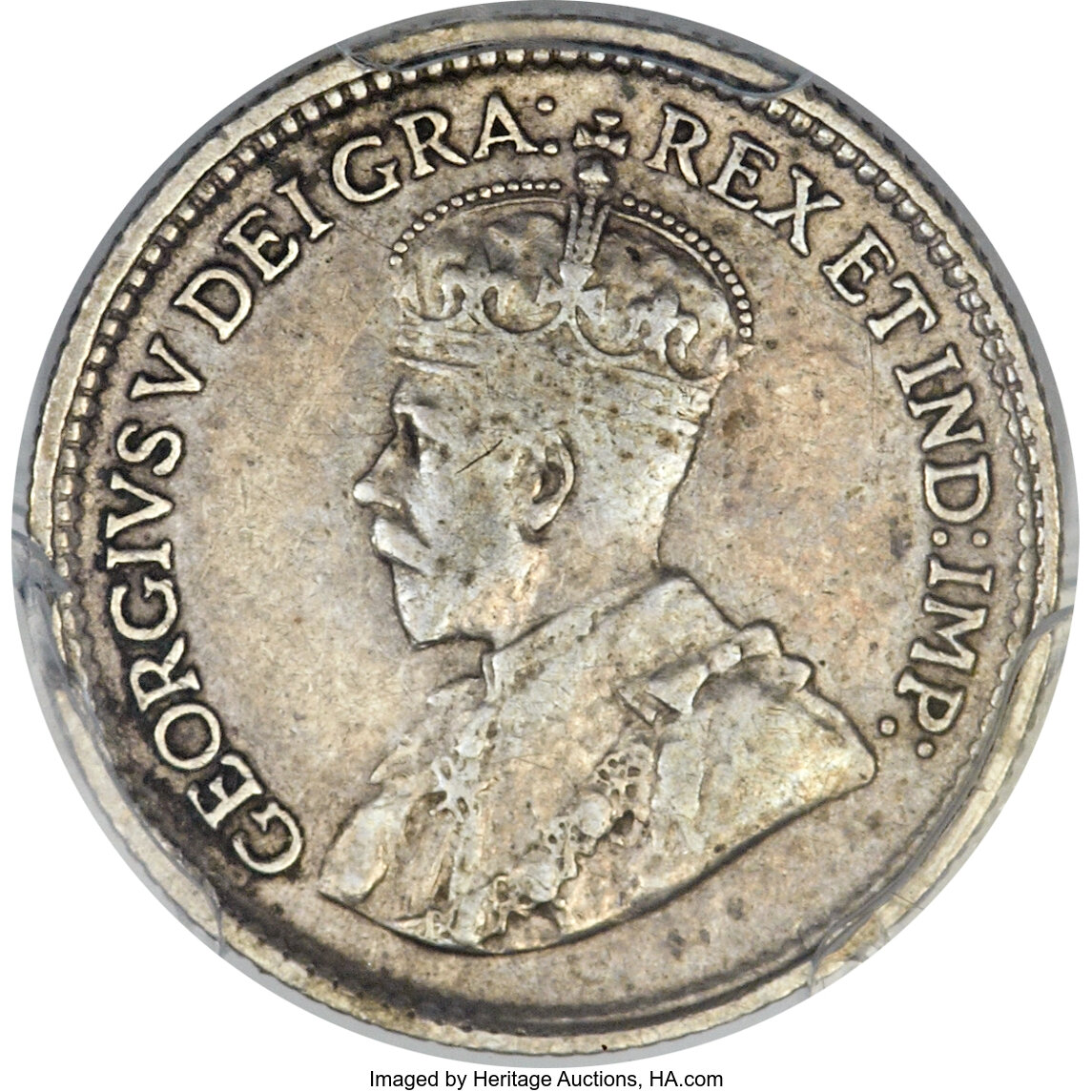 Canada: George V 5 Cents 1921 XF40 PCGS,...