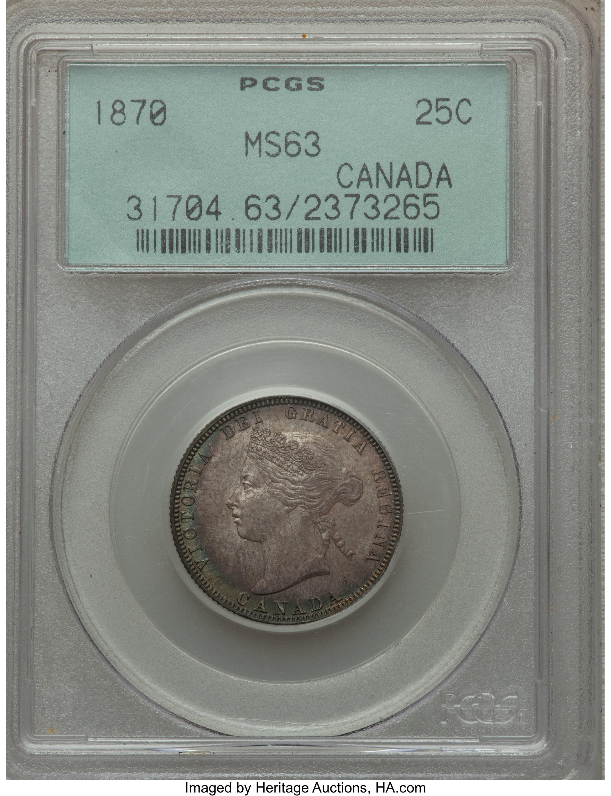 1870 25c Obverse 1 MS61 thumbnail 24