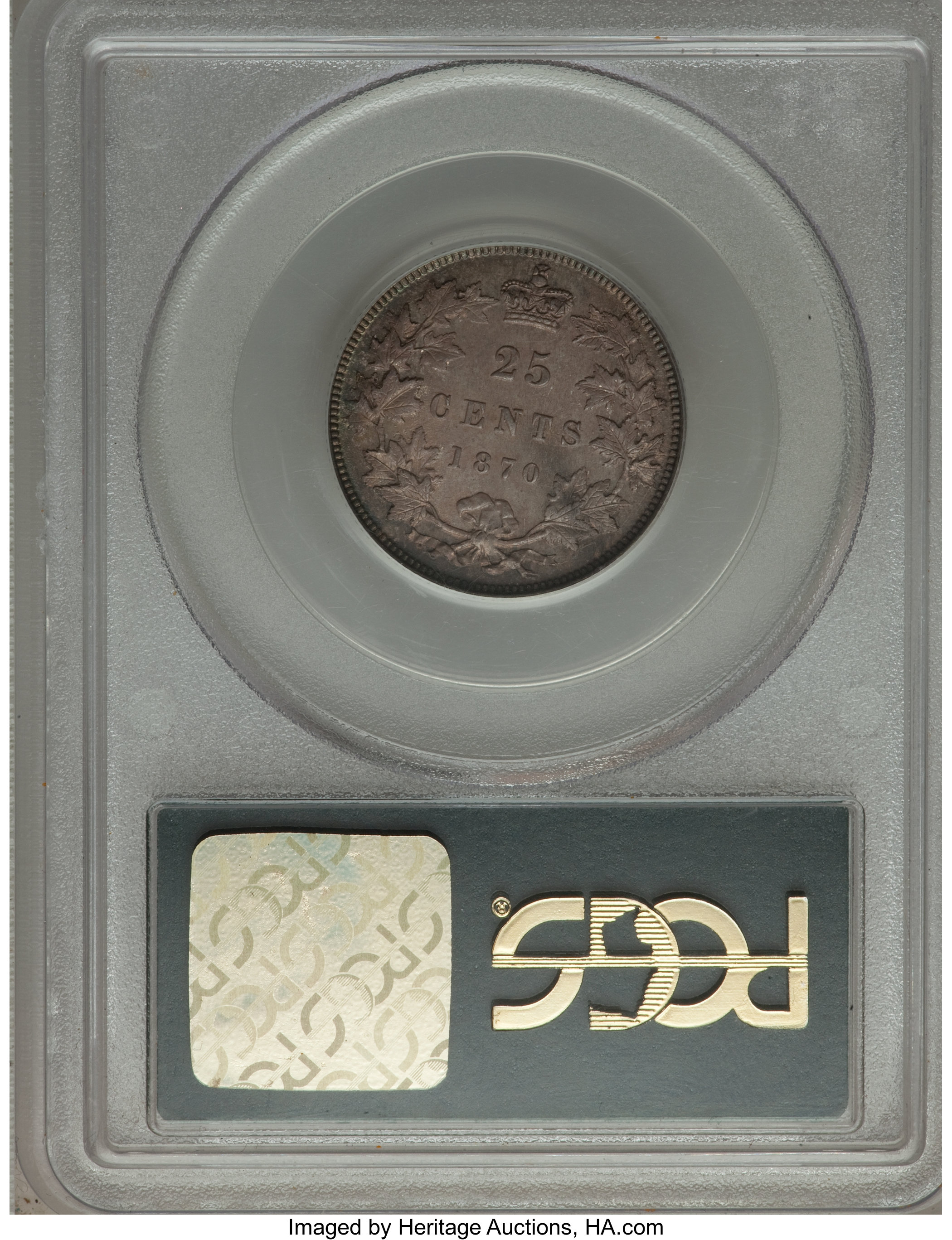 1870 25c Obverse 1 MS61 thumbnail 25