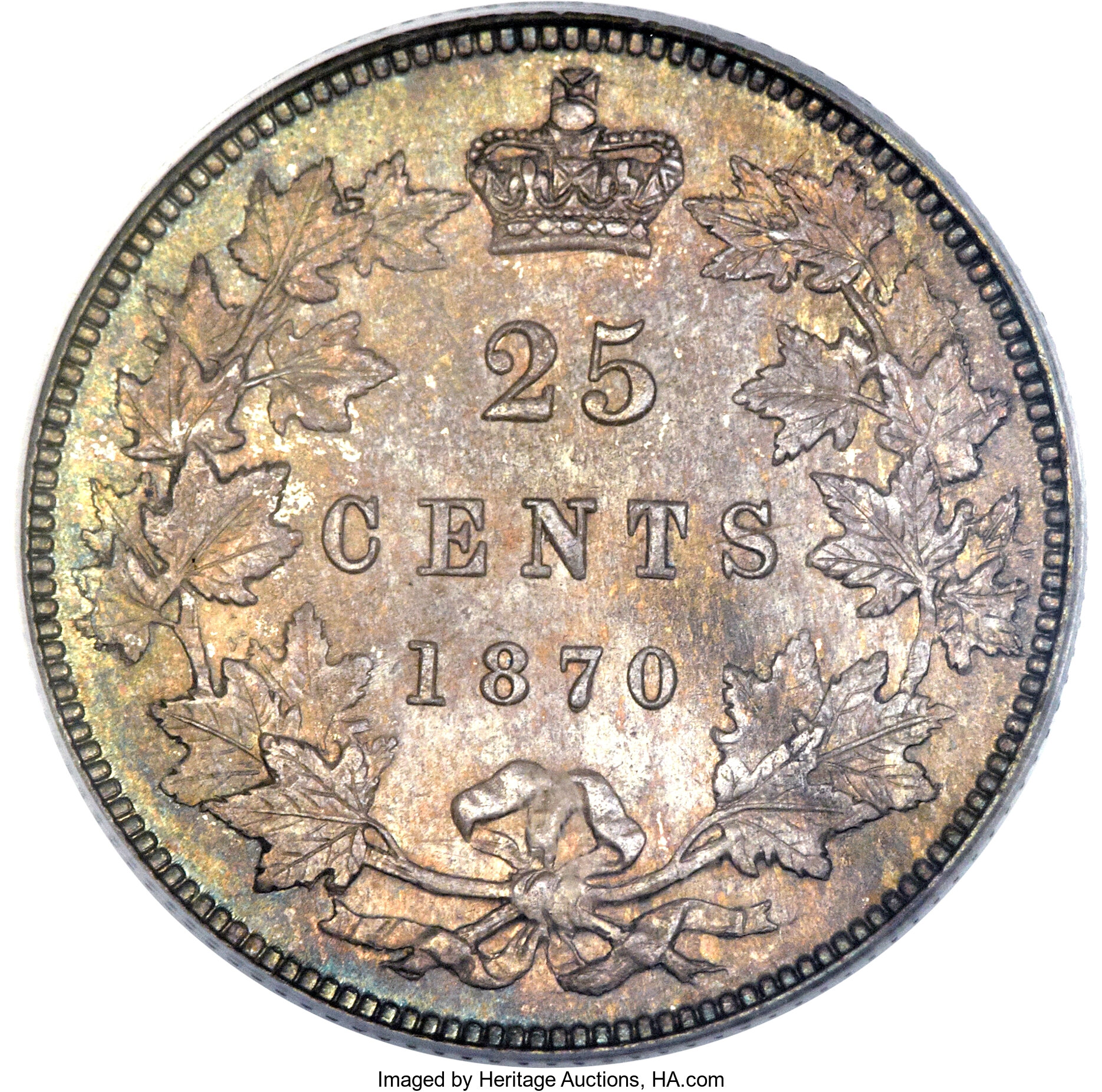 1870 25c Obverse 1 MS61 thumbnail 26