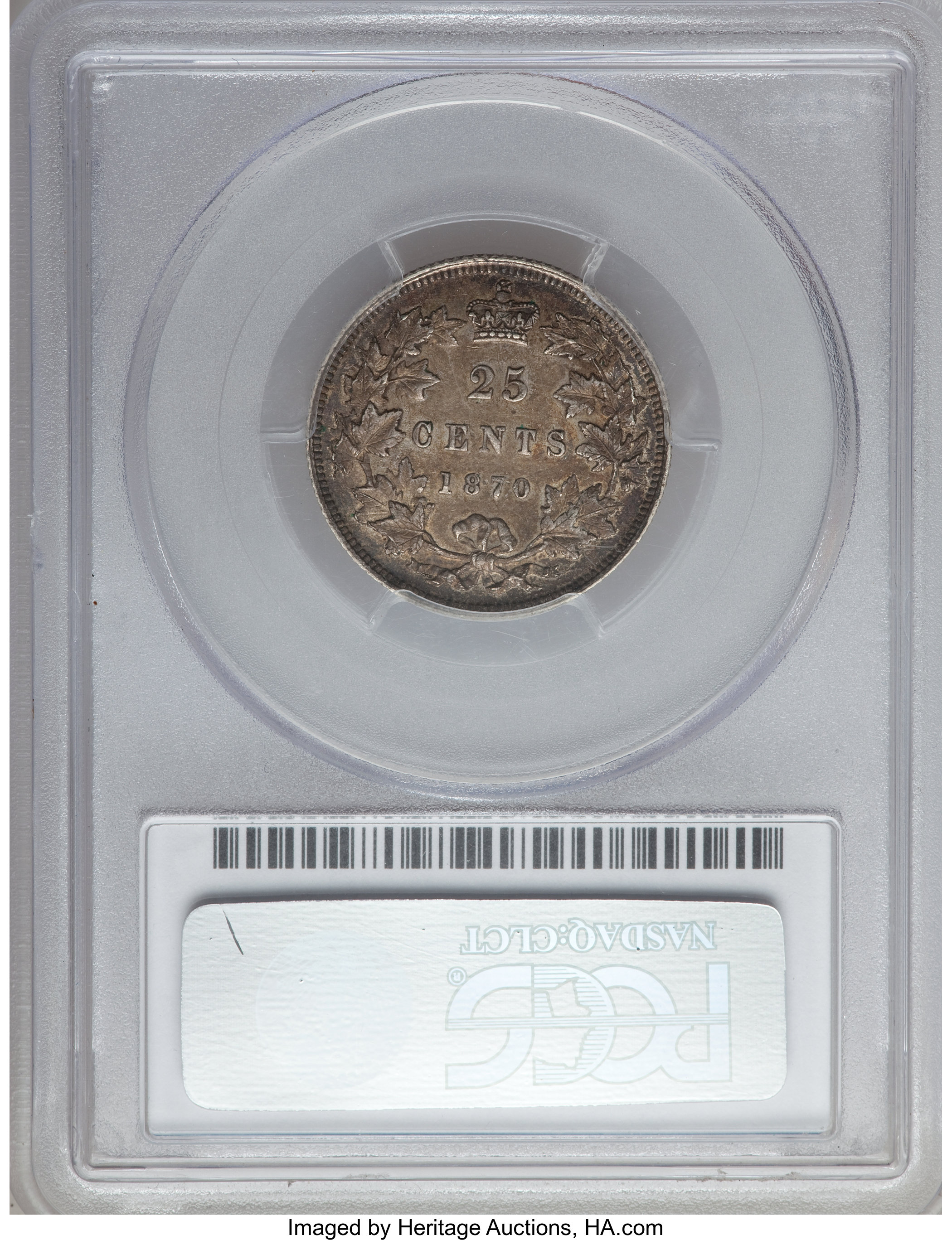 1870 25c Obverse 1 VF20 thumbnail 14