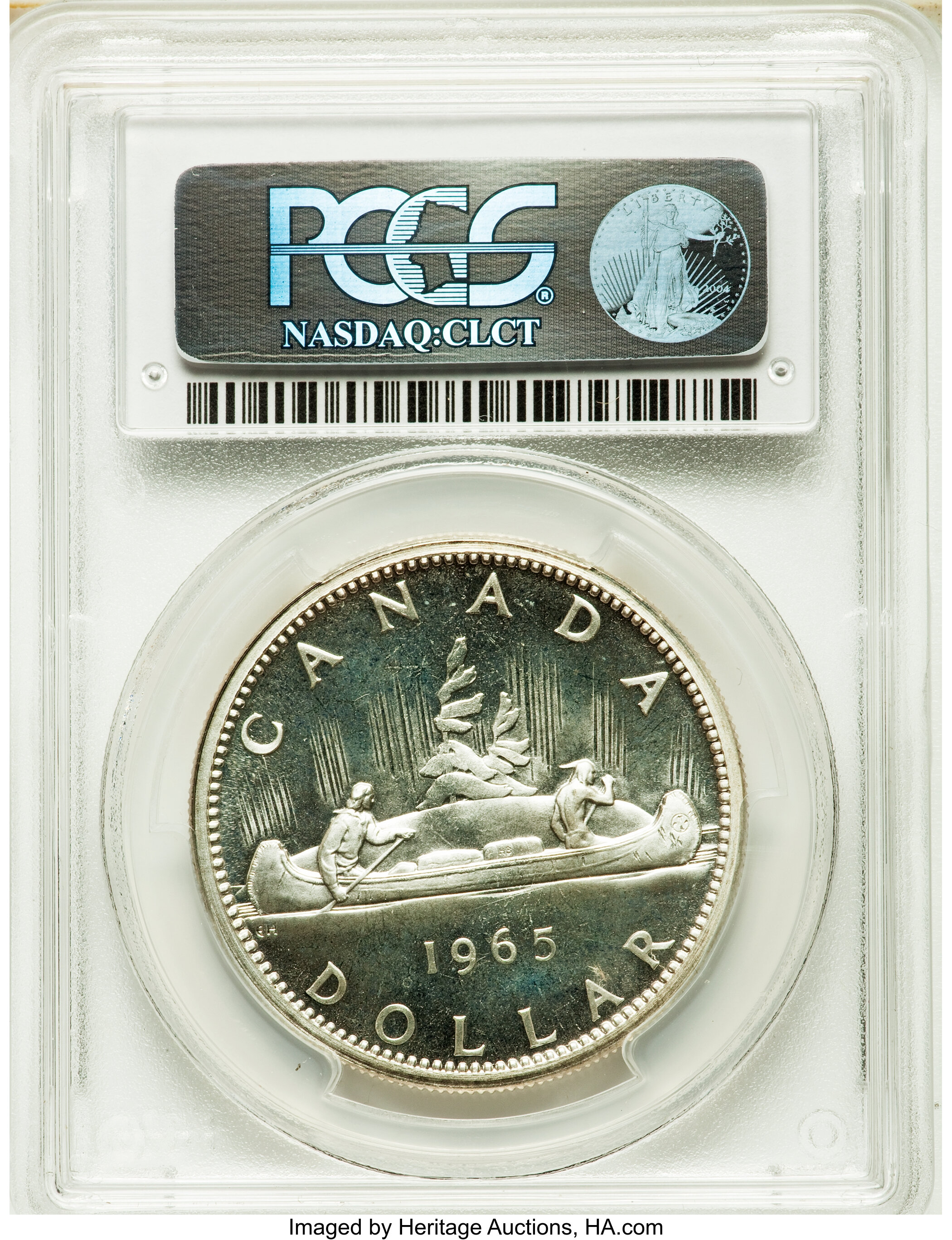 1965 S$1  Type 3, Large Beads, Block 5 PL MS67 thumbnail 6
