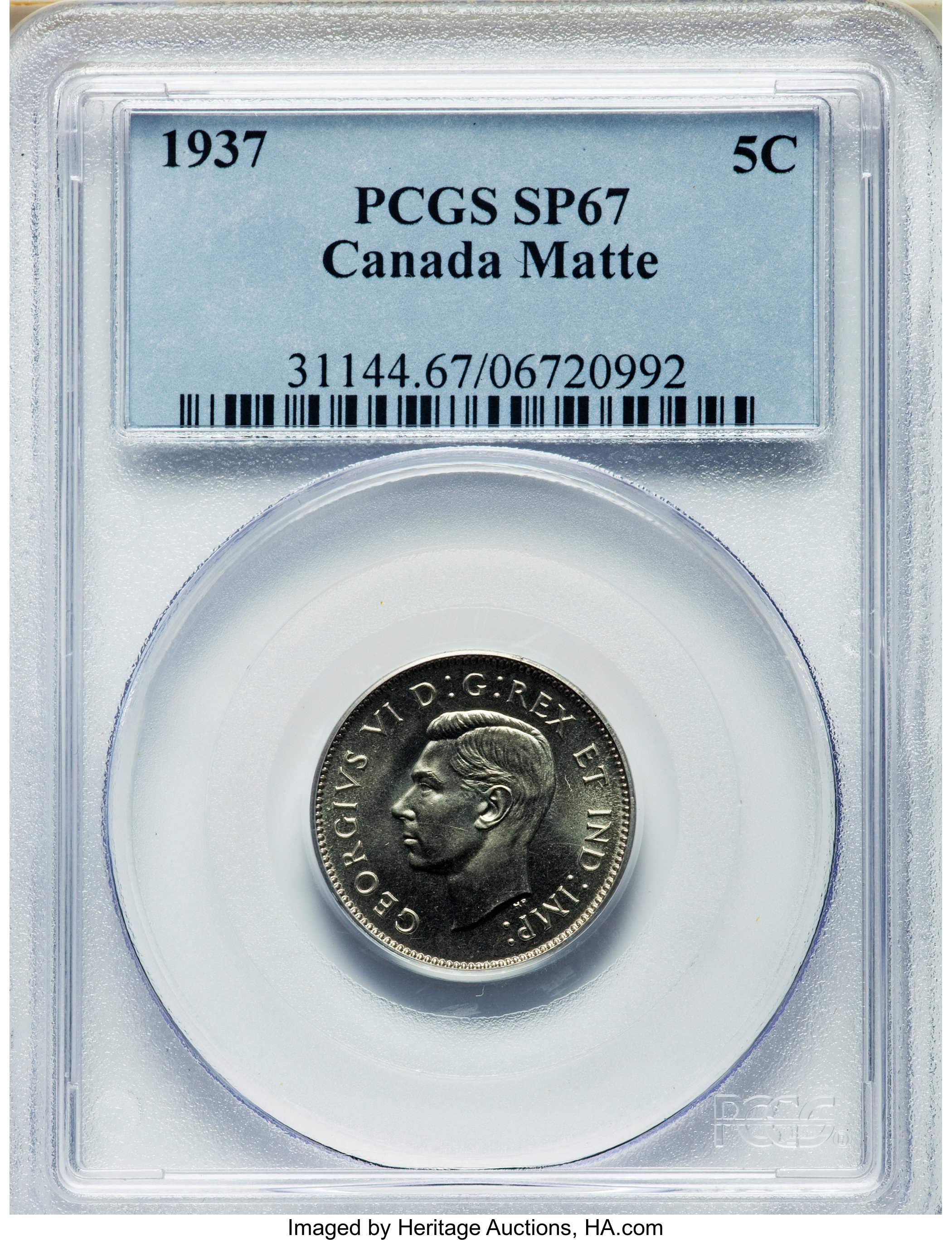 1937 5c Matte MS60 thumbnail 6