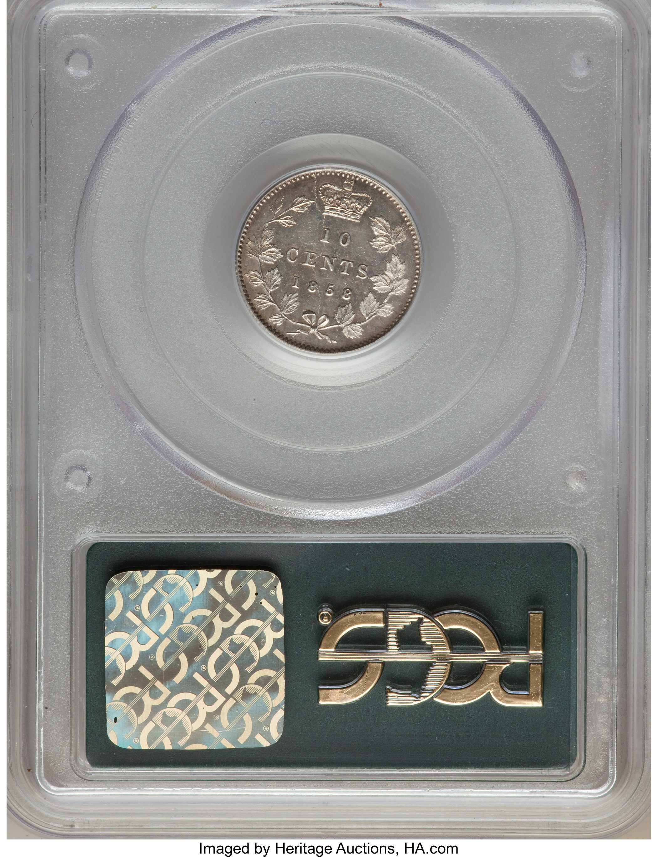 1858 10c Province of Canada MS62 thumbnail 6