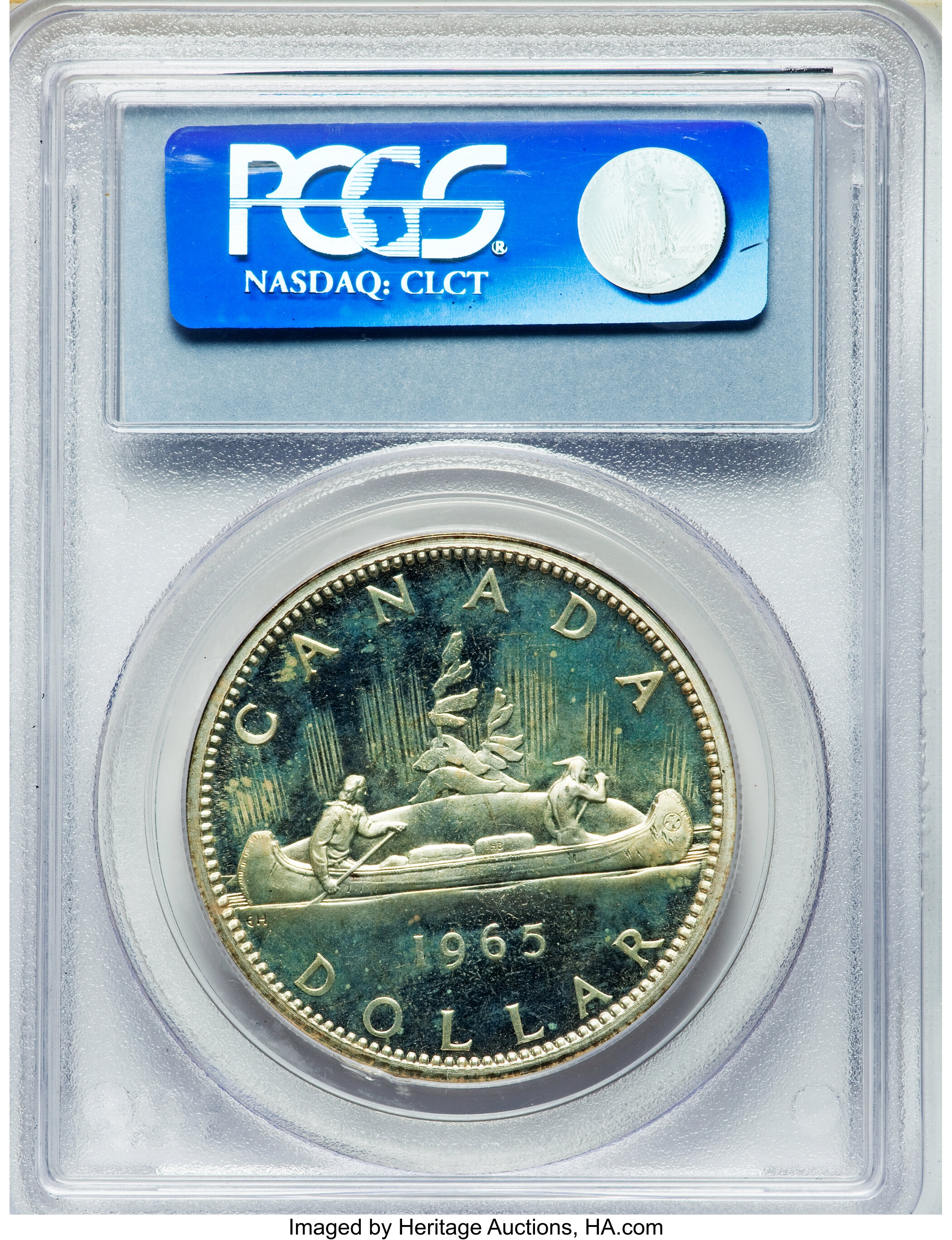1965 S$1  Type 3, Large Beads, Block 5 PL MS63 thumbnail 24