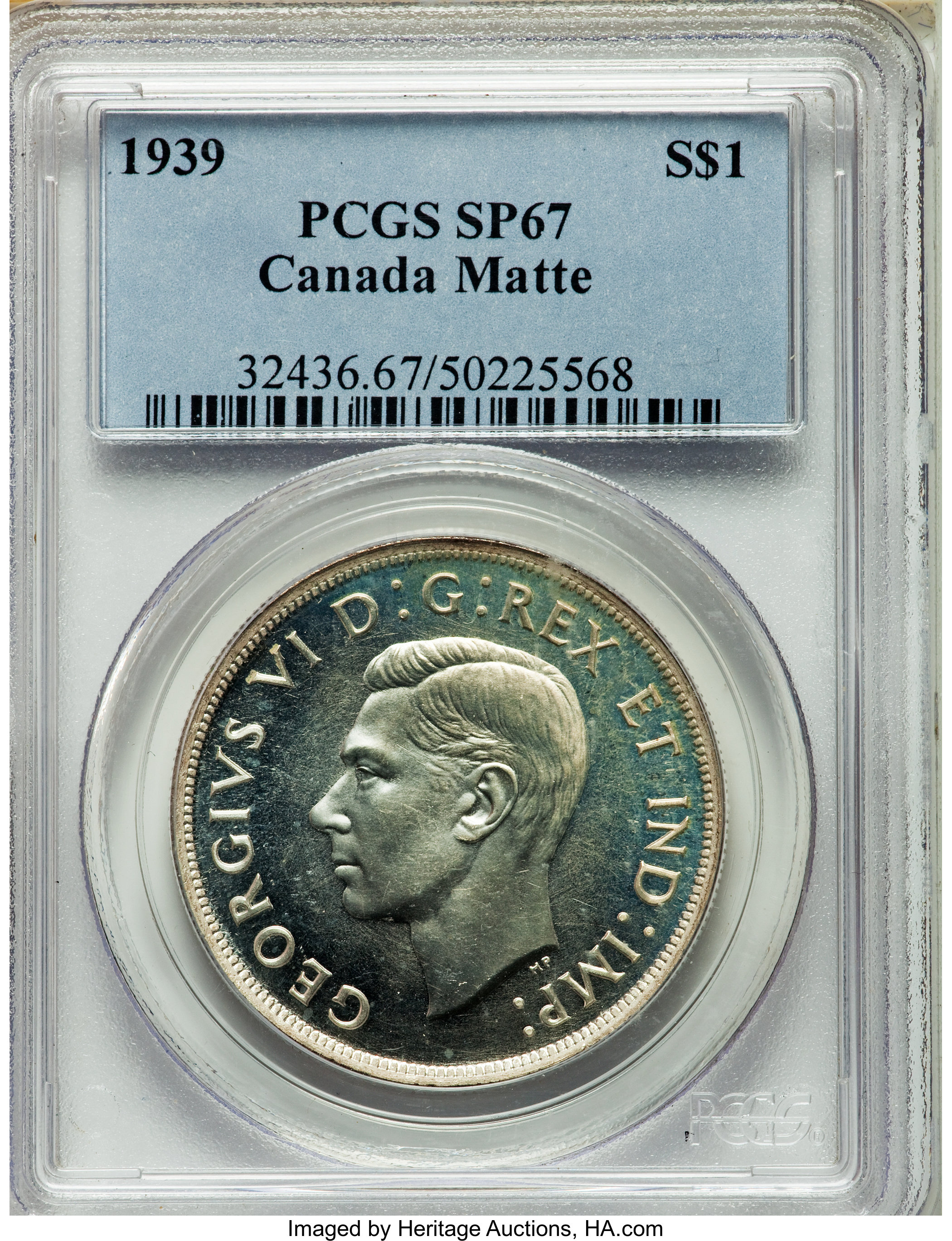 1939 S$1  Royal Visit , Matt MS67 thumbnail 18