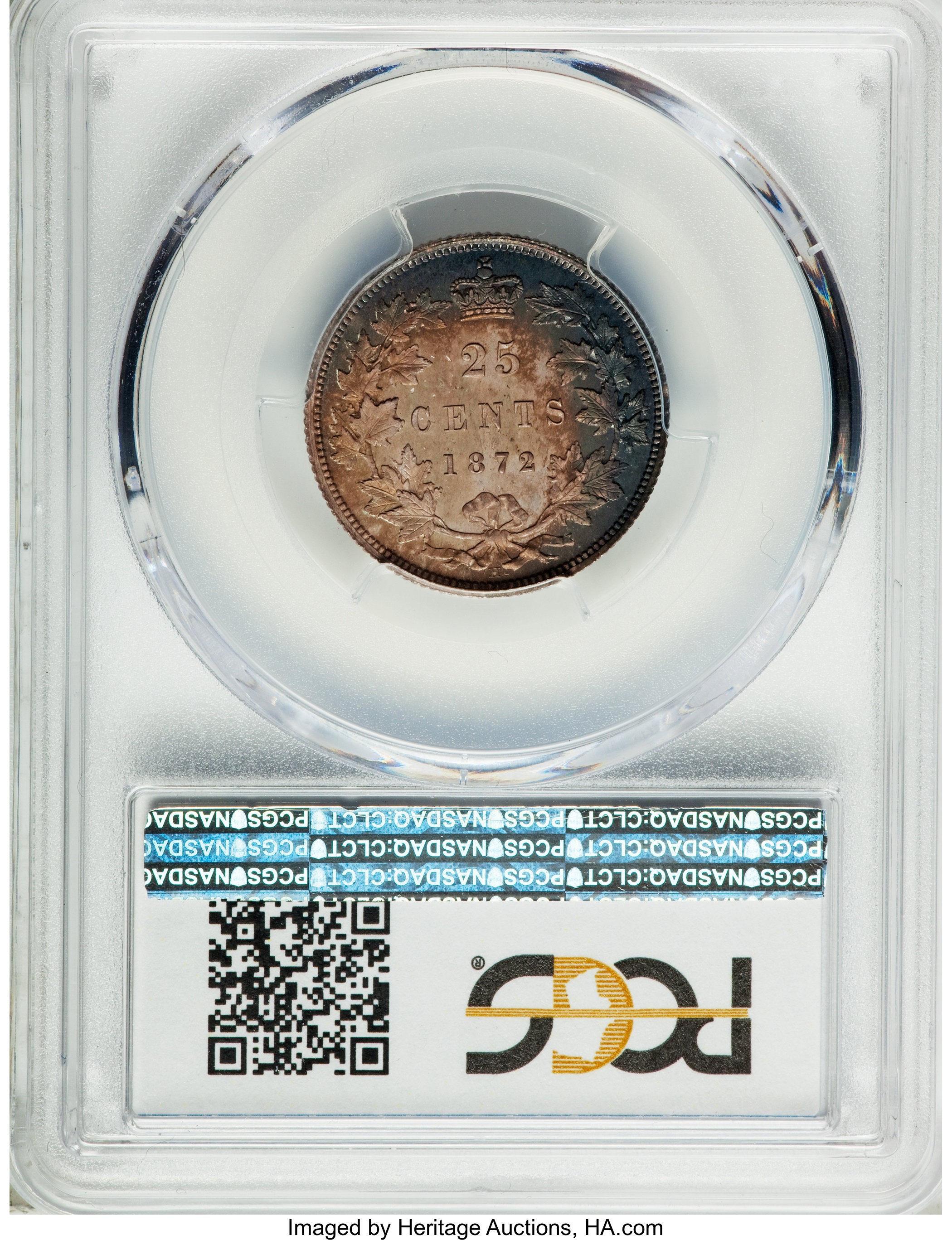 1872-H 25c MS64 thumbnail 7
