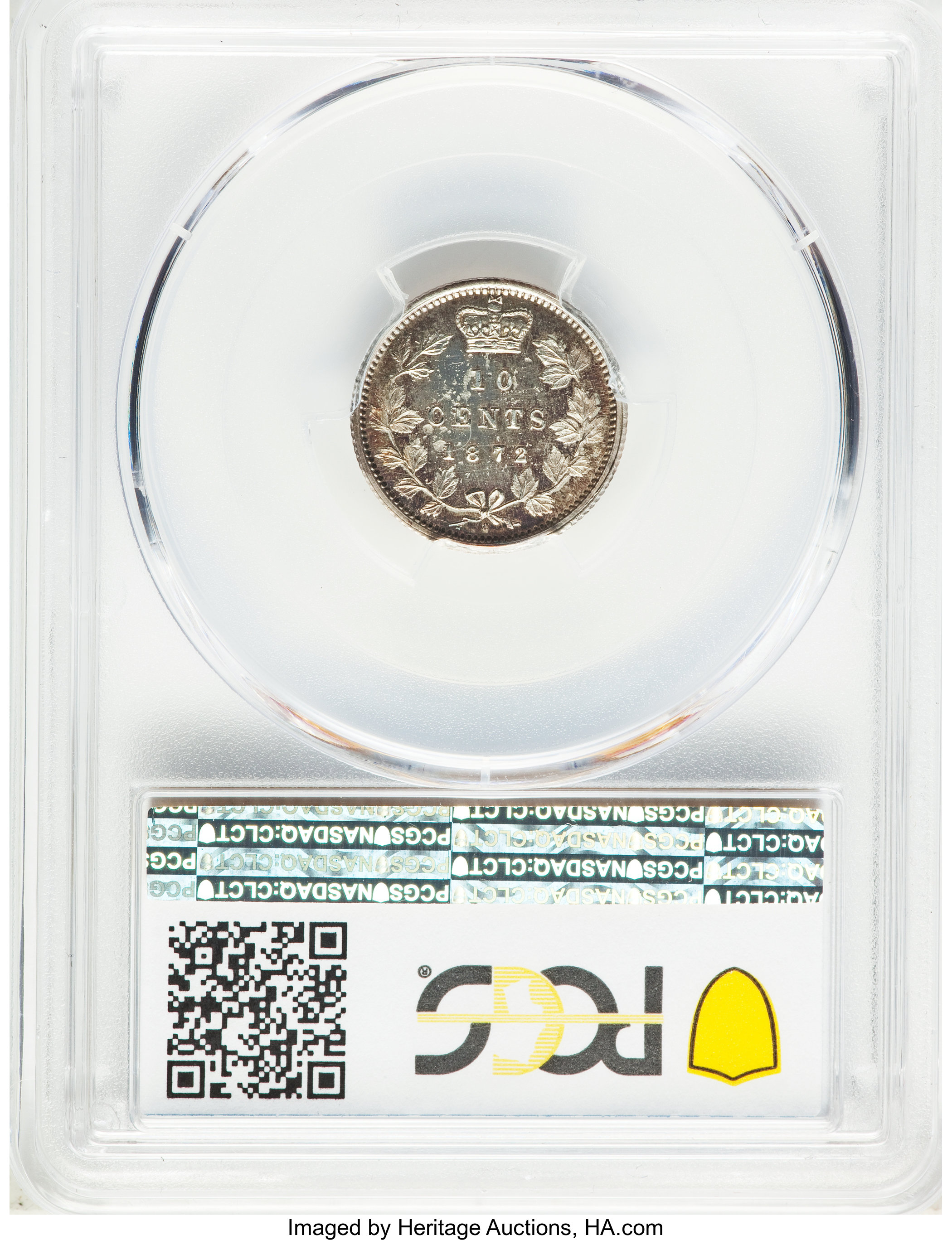 1872-H 10c MS61 thumbnail 3