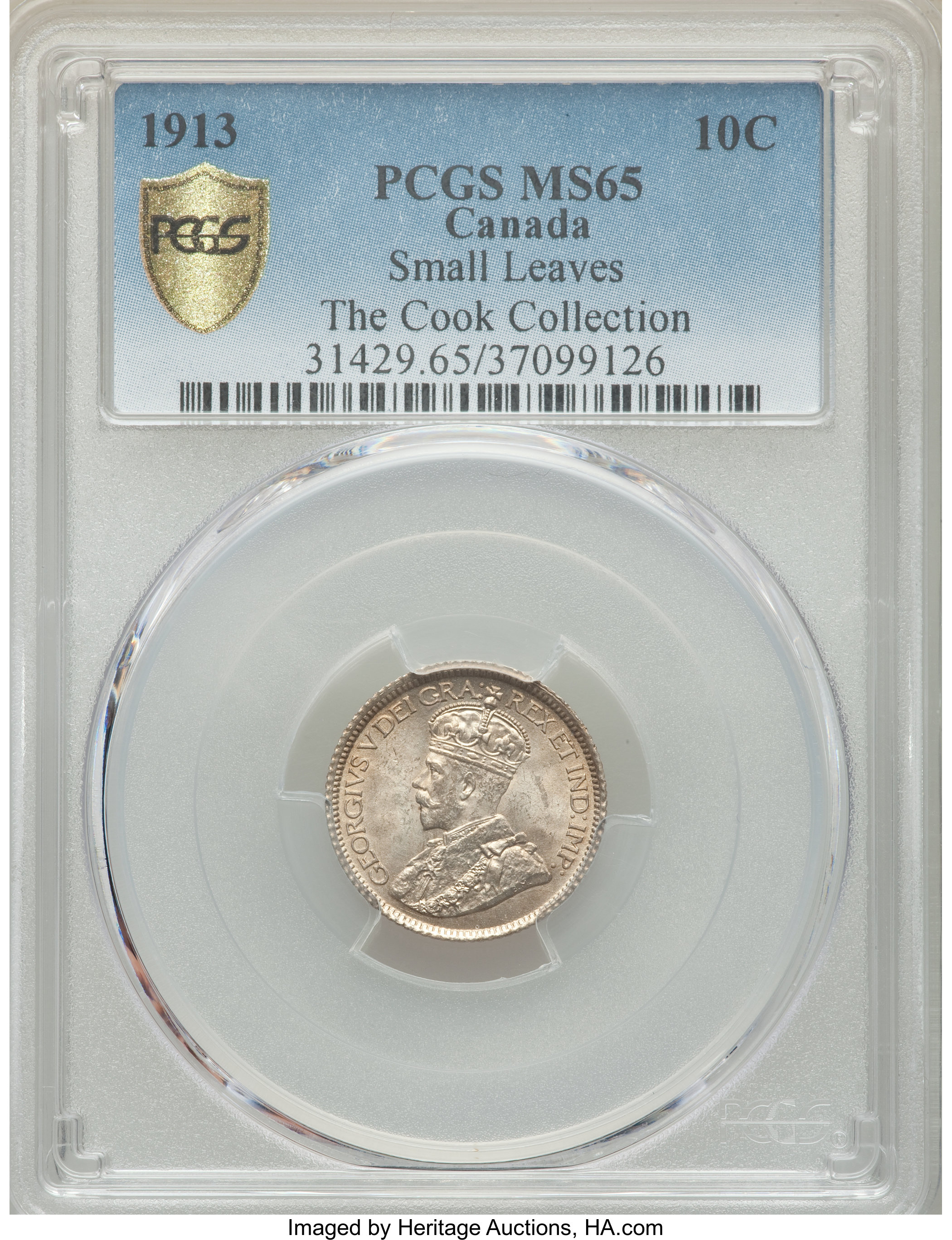 1913 10c Small Leaves VF30 thumbnail 10