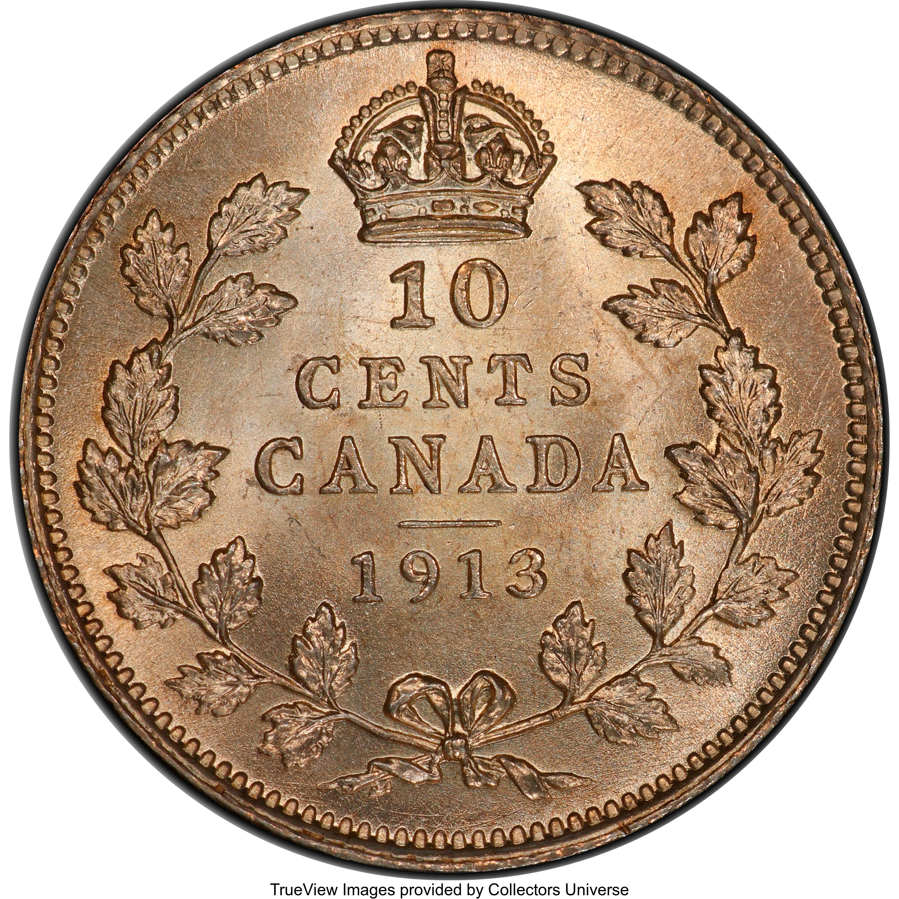 1913 10c Small Leaves VF30 thumbnail 12