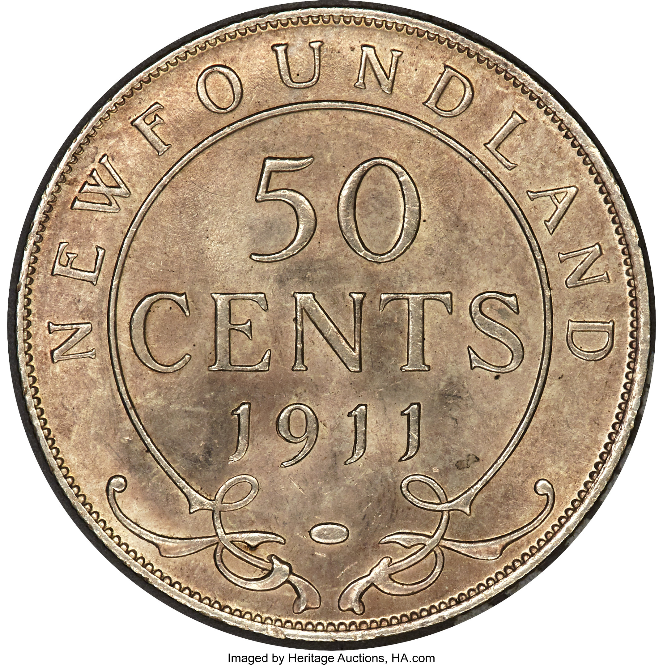 1911 50c Newfoundland VG10 thumbnail 14