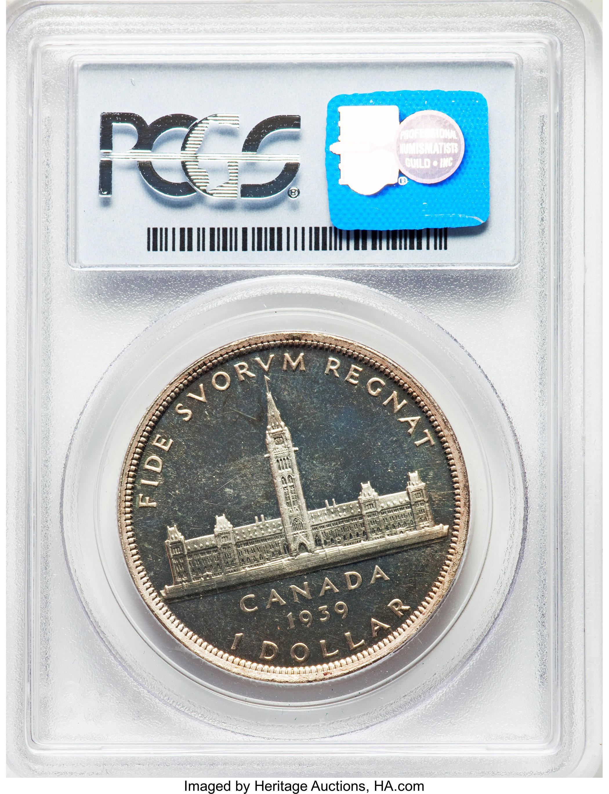 1939 S$1  Royal Visit , Matt MS67 thumbnail 7