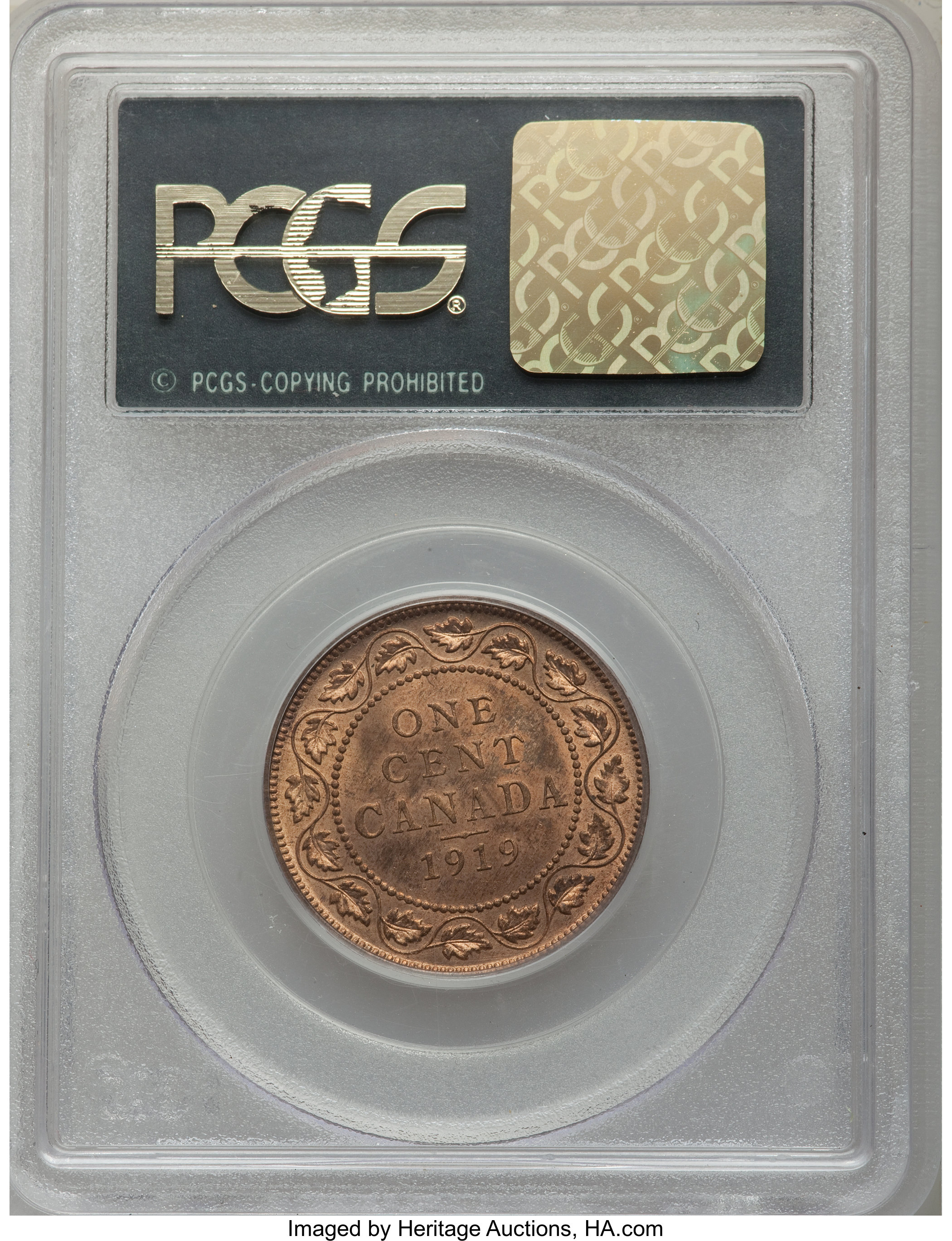 1919 1c MS RB (KM-21) MS62 RB thumbnail 4