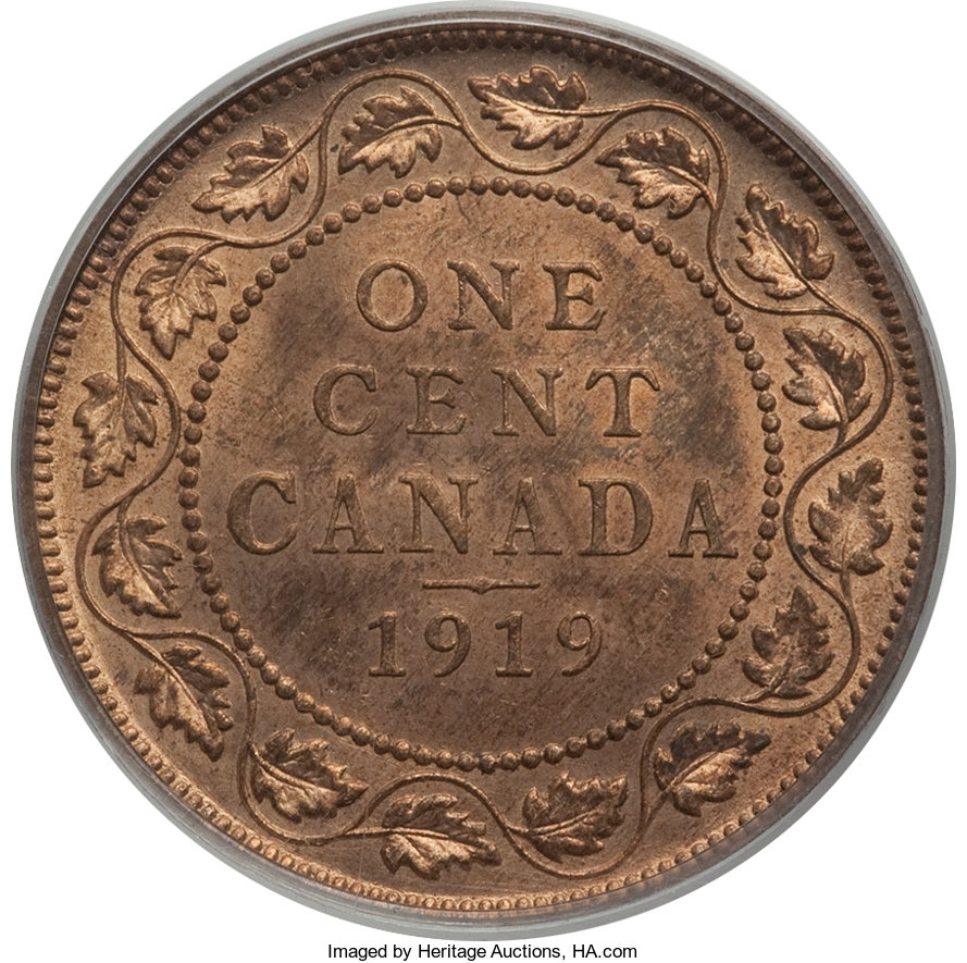 1919 1c MS RB (KM-21) MS62 RB thumbnail 5