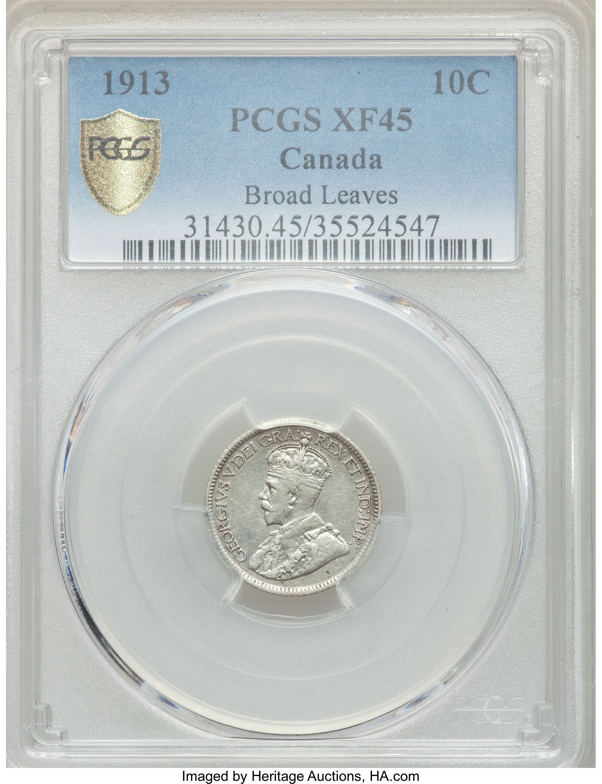 1913 10c Broad Leaves AU58 thumbnail 11