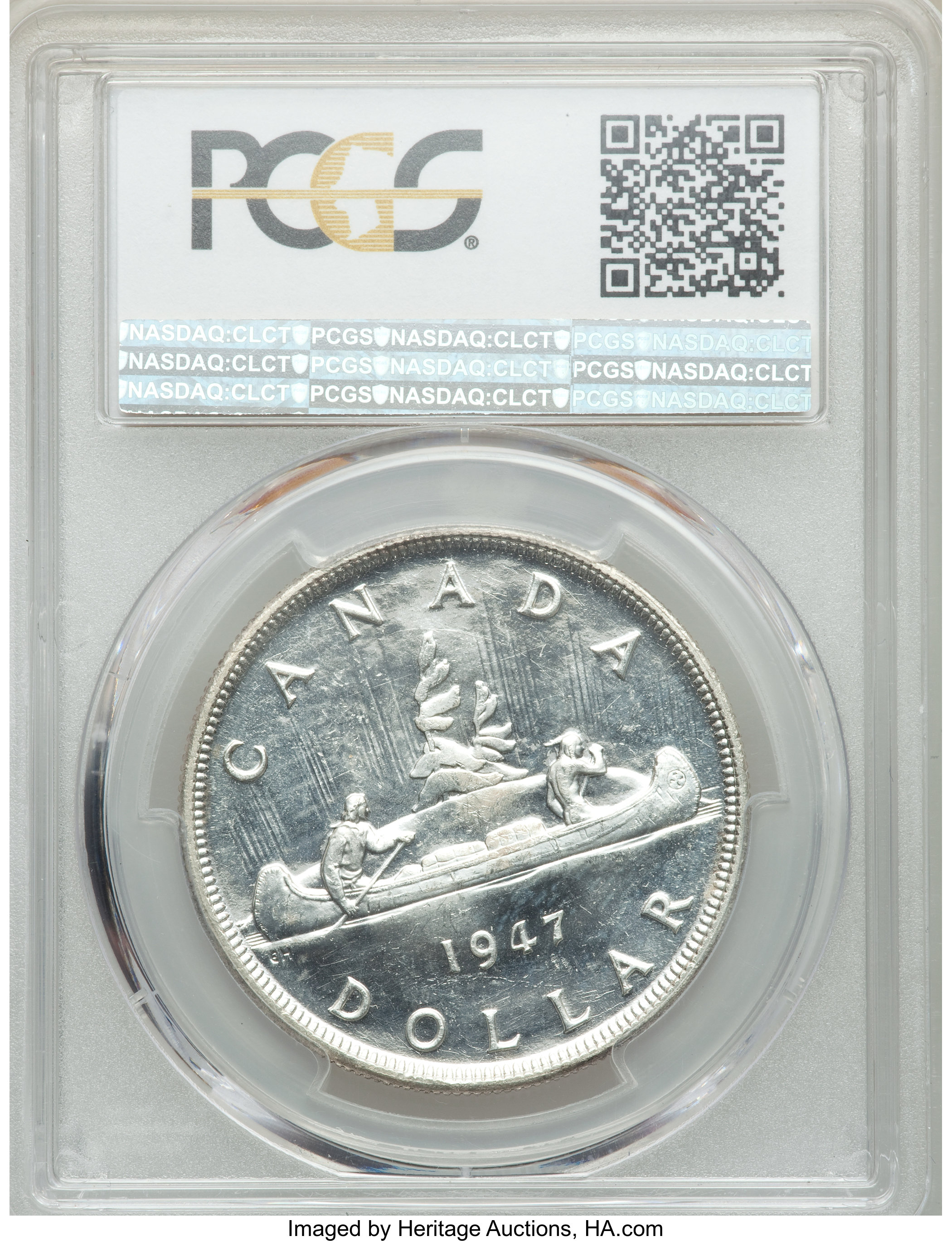 1947 S$1 Blunt 7 MS (KM-37) MS64 thumbnail 12