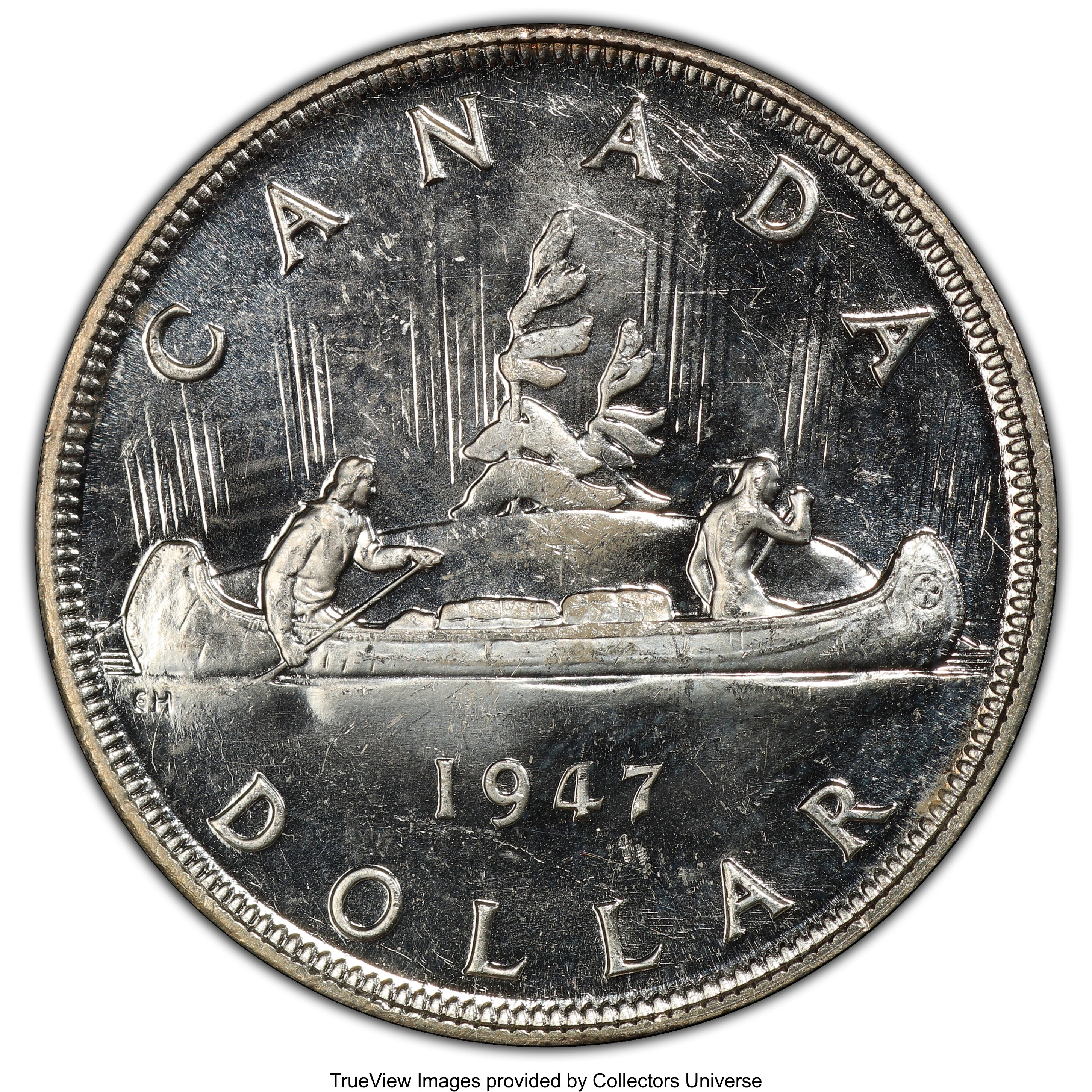 1947 S$1 Blunt 7 MS (KM-37) MS64 thumbnail 13
