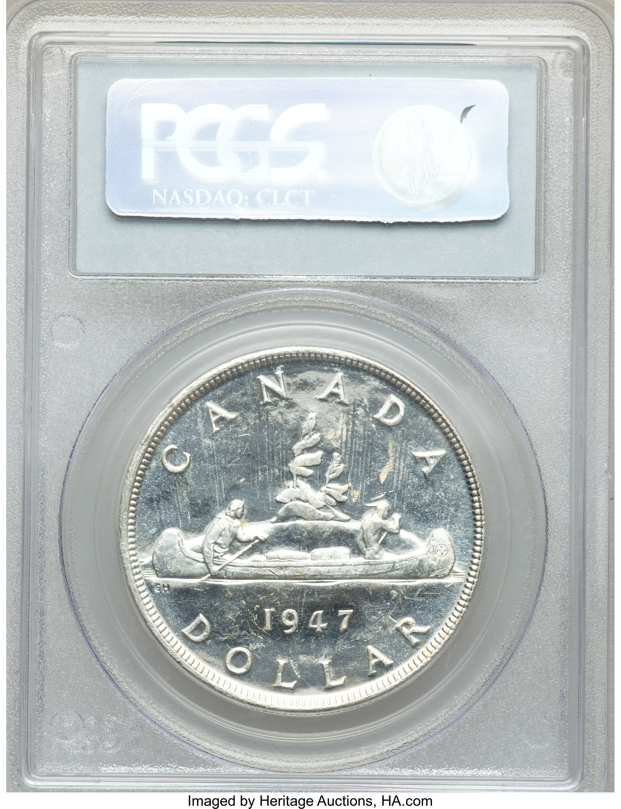 1947 S$1 Blunt 7 MS (KM-37) MS63 thumbnail 15