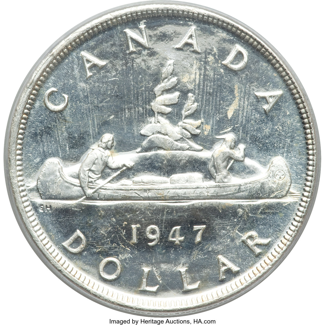 1947 S$1 Blunt 7 MS (KM-37) MS63 thumbnail 16