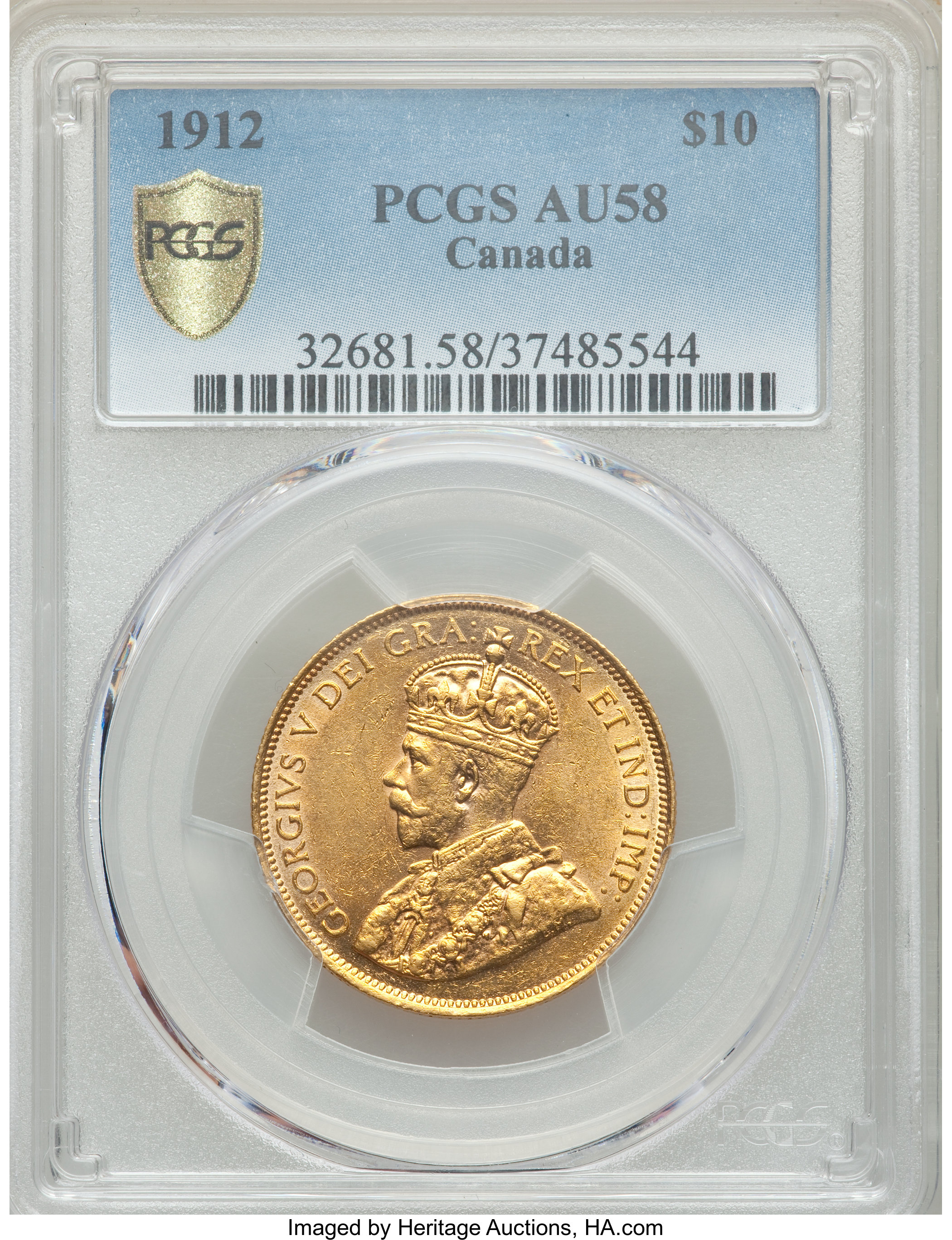 1912 G$10 AU58 thumbnail 3