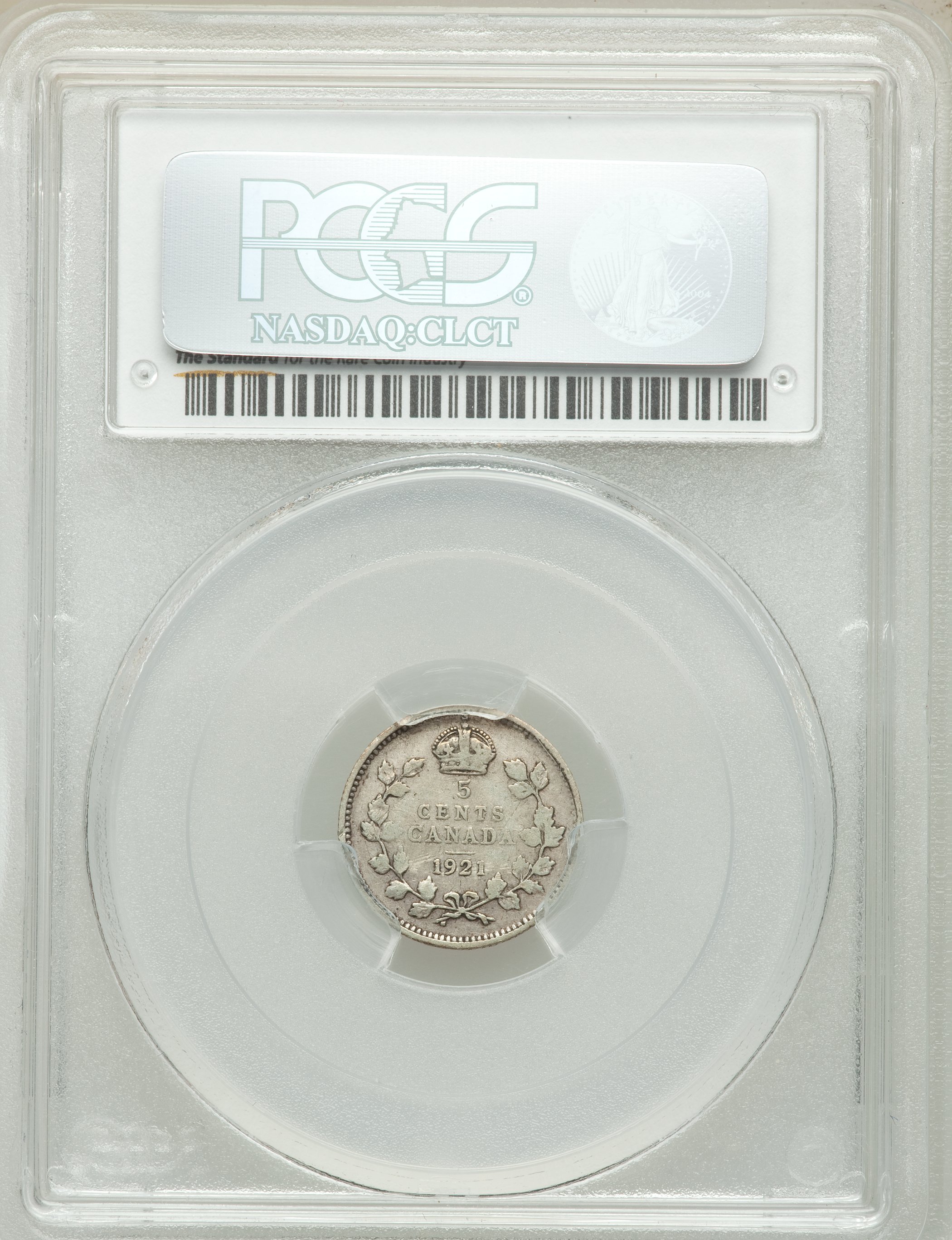 George V 5c Silver, 1911-1921 [Type] VF25 thumbnail 3