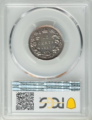 image for: Canada: Victoria 25 Cents 1887 MS62 PCGS,...