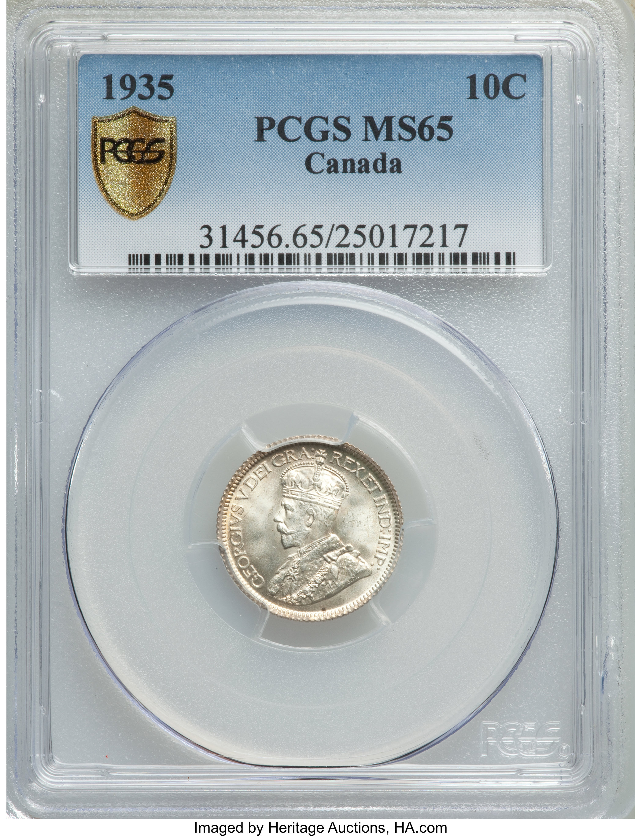 1935 10c AU50 thumbnail 10