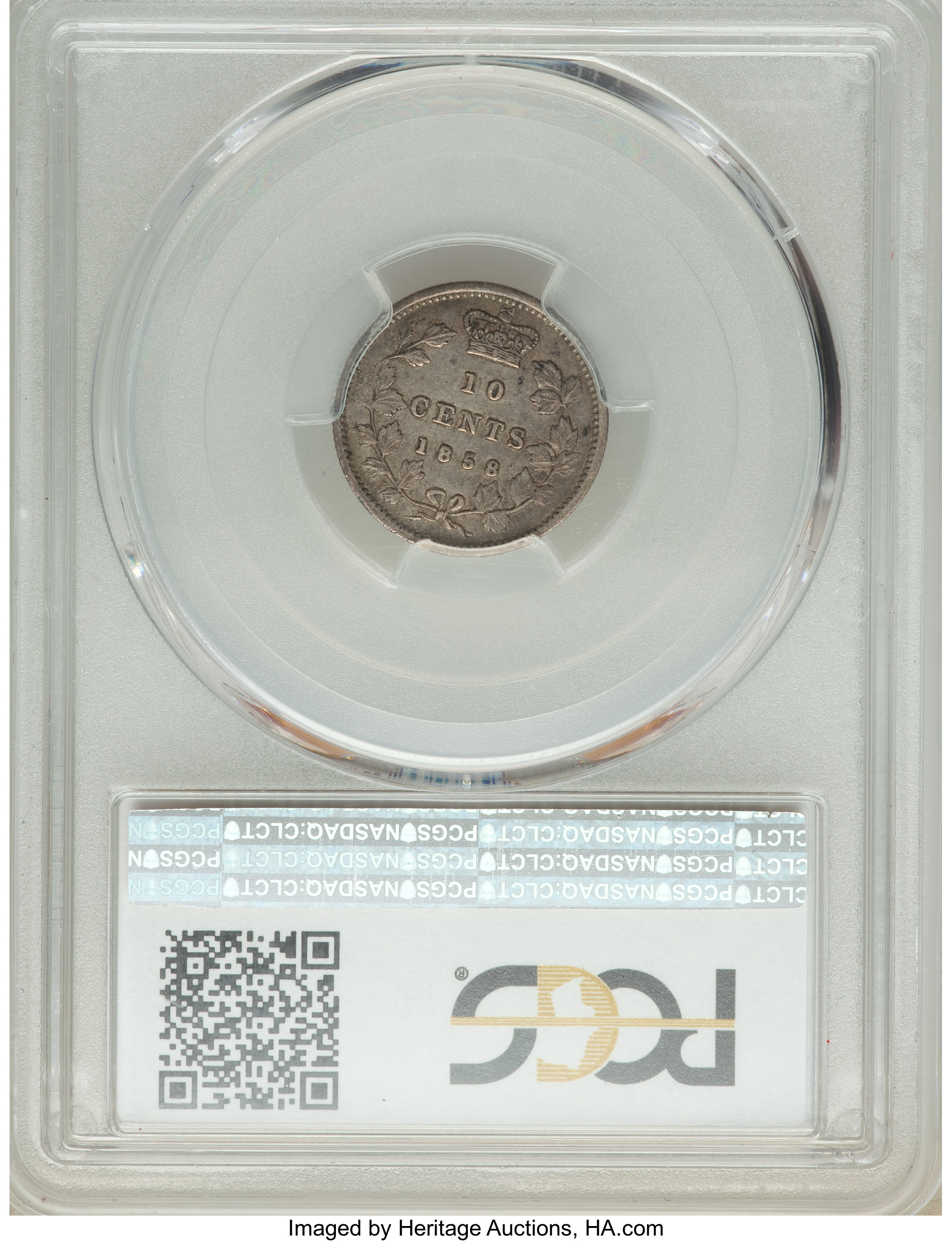 1858 10c Province of Canada, First 8 Over 5 G4 thumbnail 7