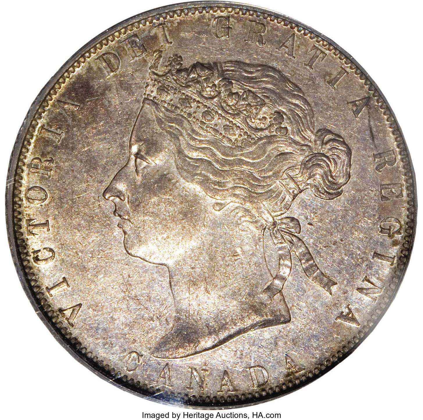 Canada: Victoria 50 Cents 1870 No LCW,...