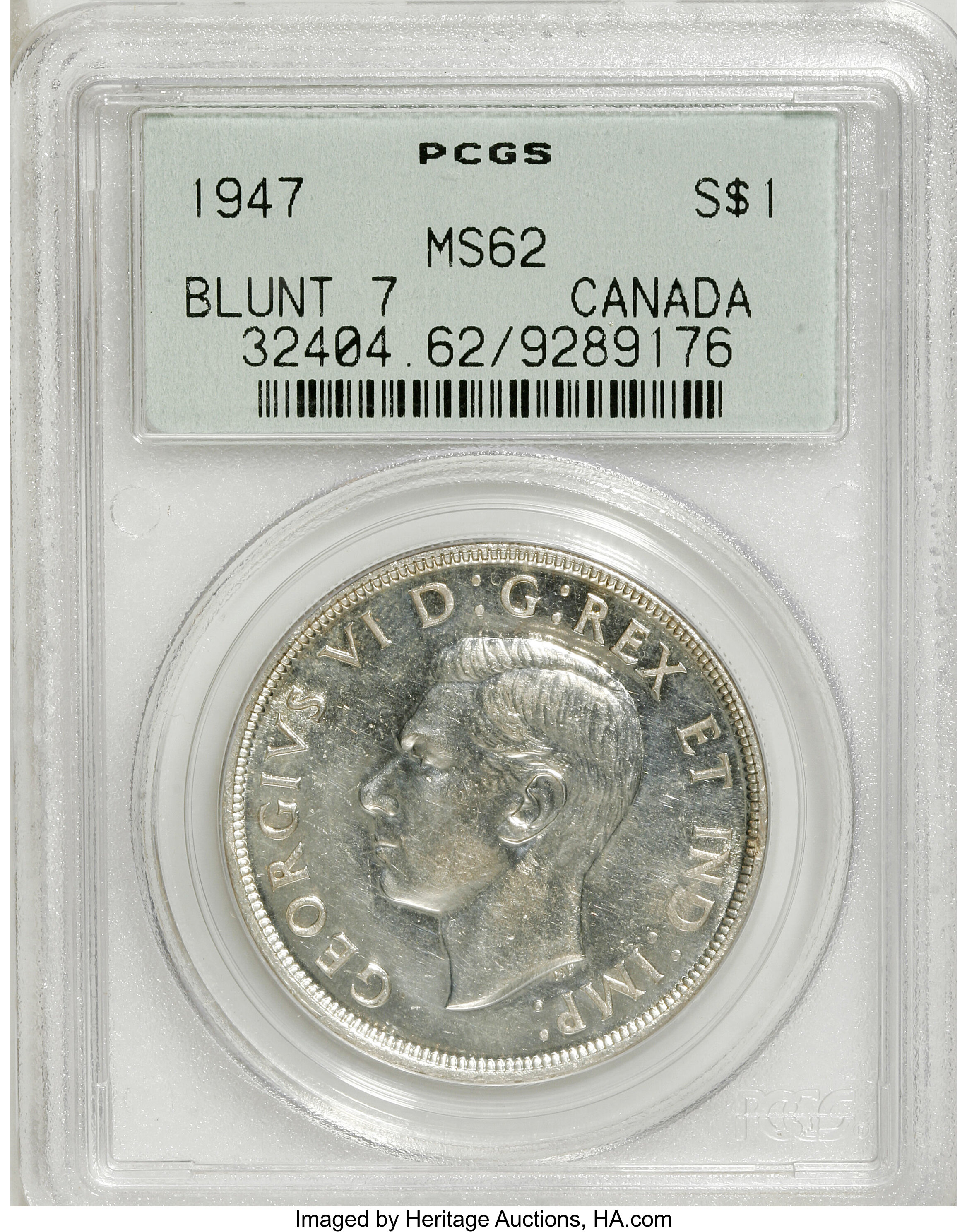 1947 S$1 Blunt 7 MS (KM-37) AU55 thumbnail 15