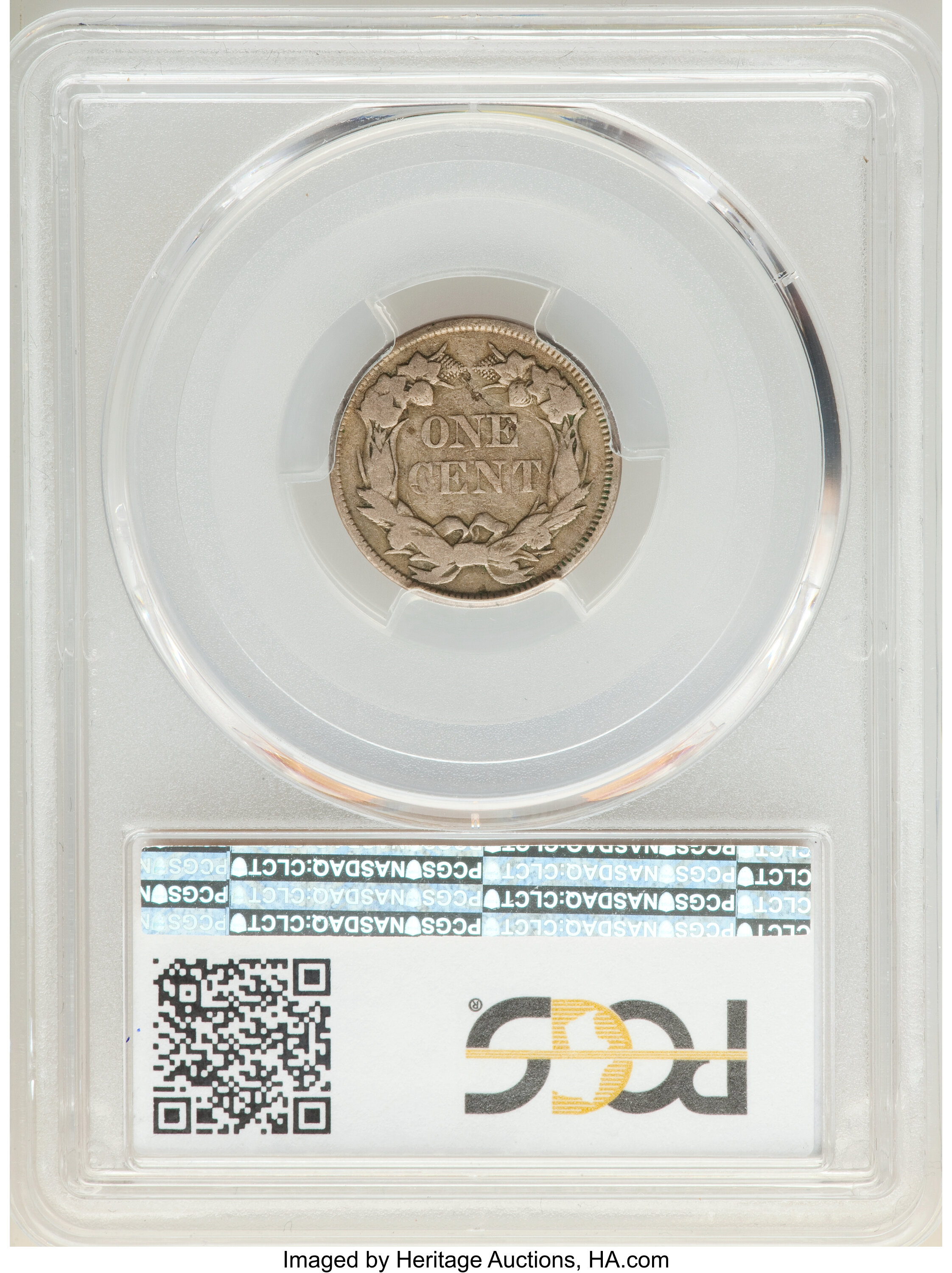 1857 1c Flying Eagle, FS-901, S-8 AU58 CAC thumbnail 21