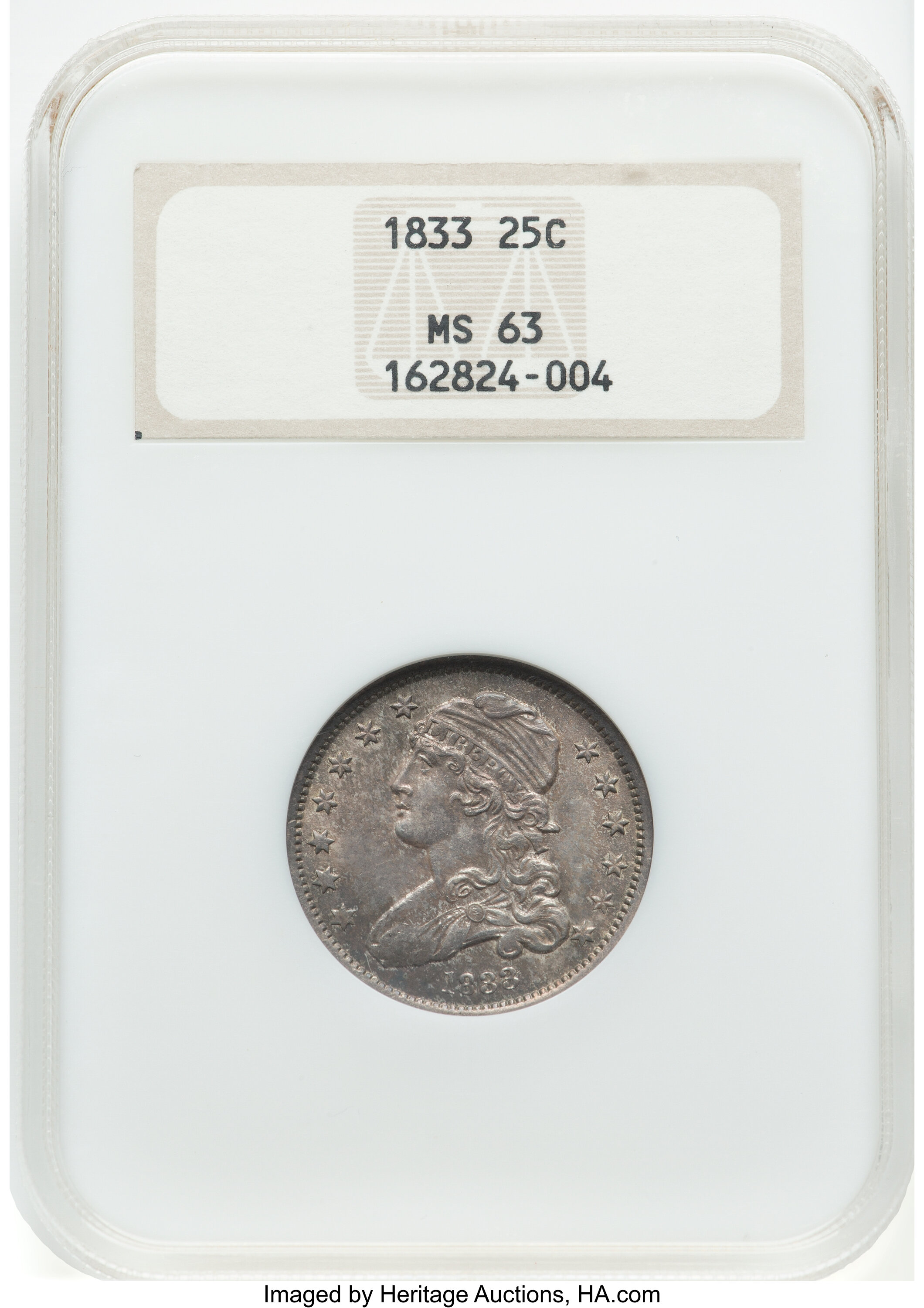 1833 25c MS63 thumbnail 4