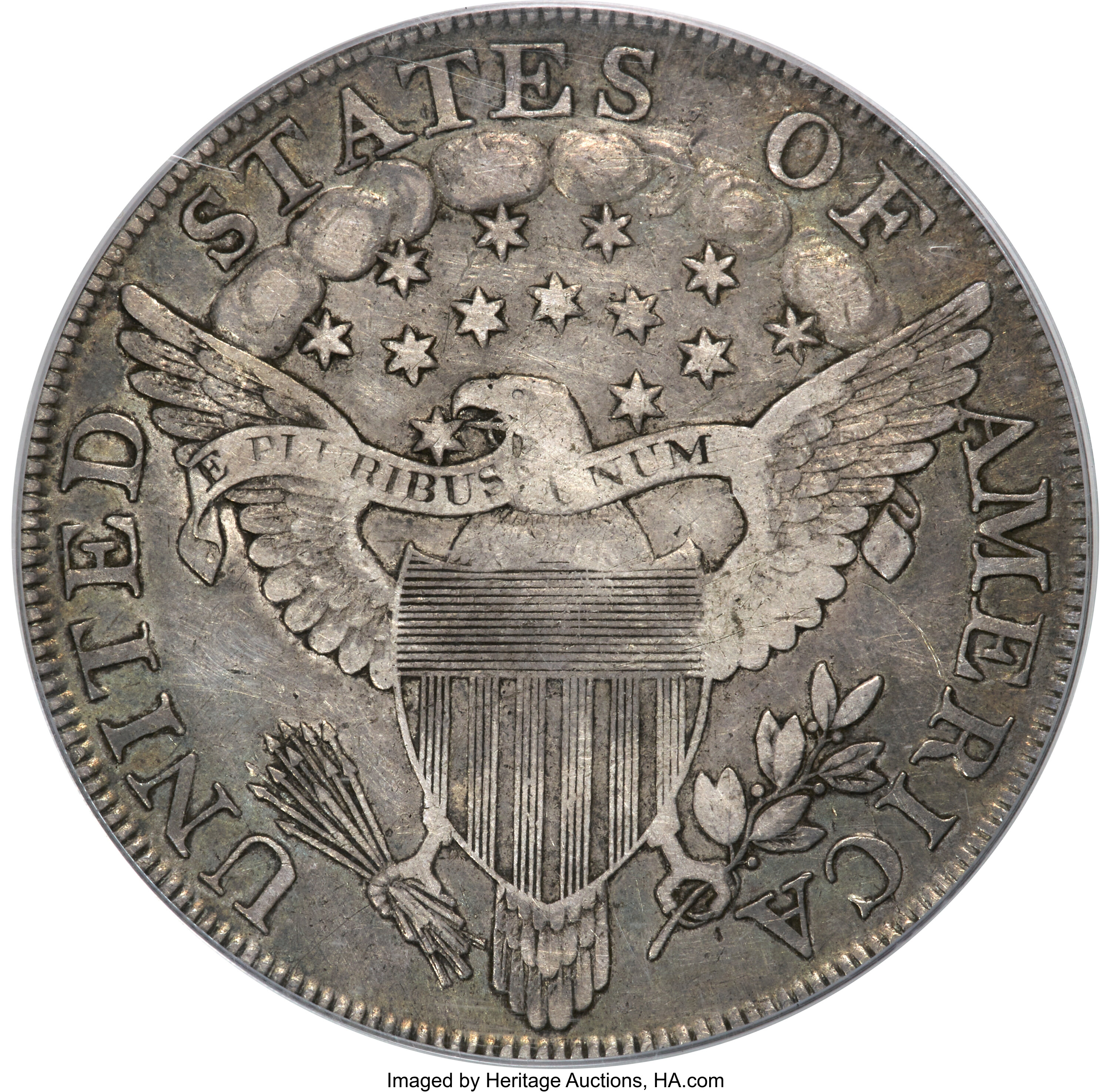 1800 $1  Wide Date, Low 8 VF20 thumbnail 3