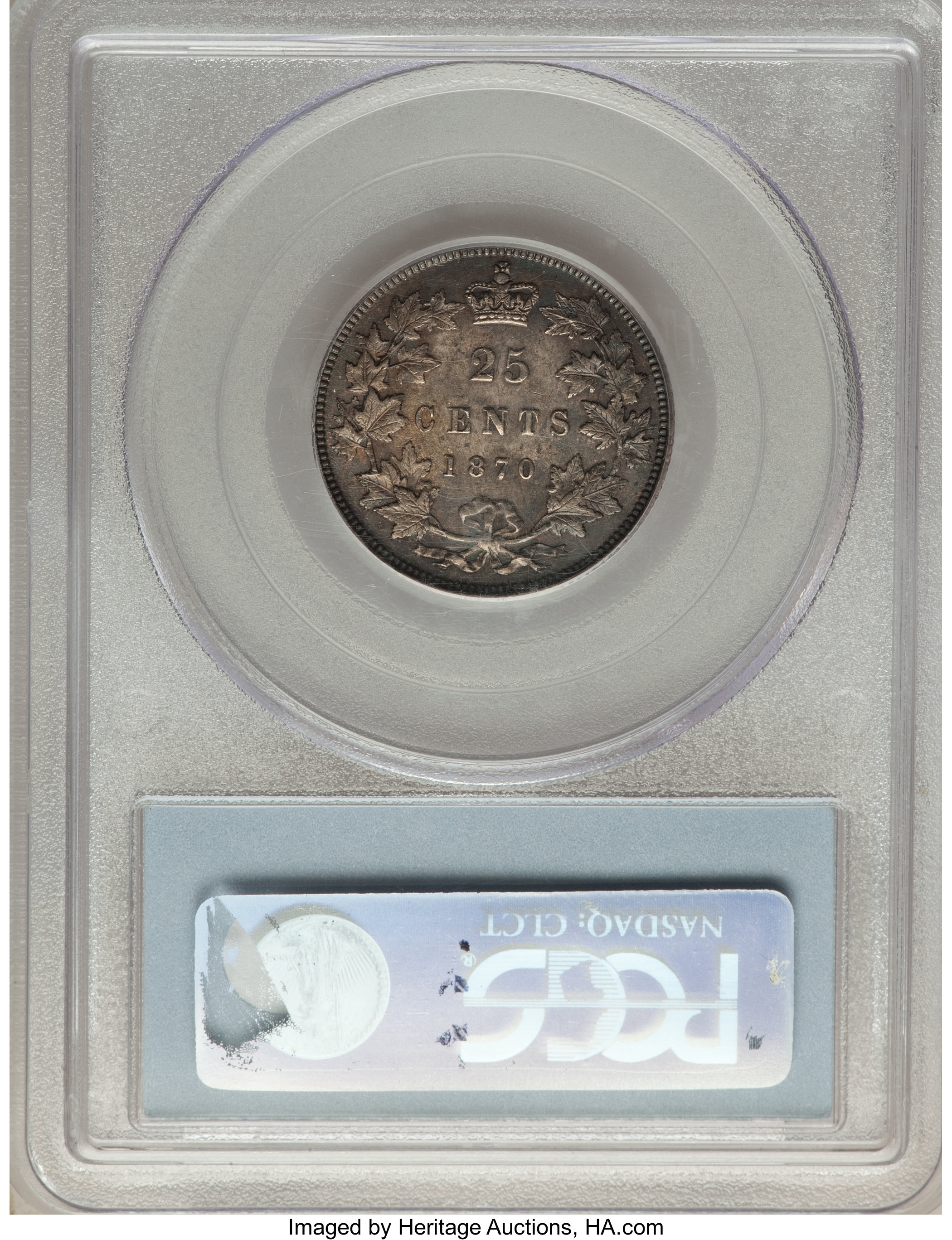 1870 25c Obverse 1 MS61 thumbnail 9