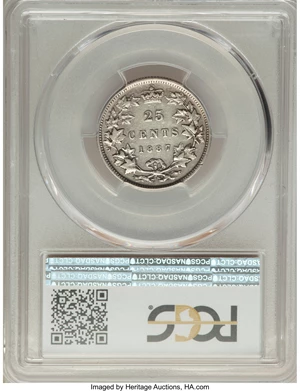 image for: Canada: Victoria 25 Cents 1887 XF40 PCGS,...