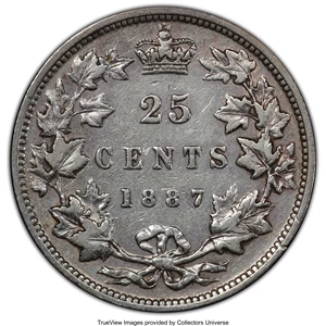 image for: Canada: Victoria 25 Cents 1887 XF40 PCGS,...