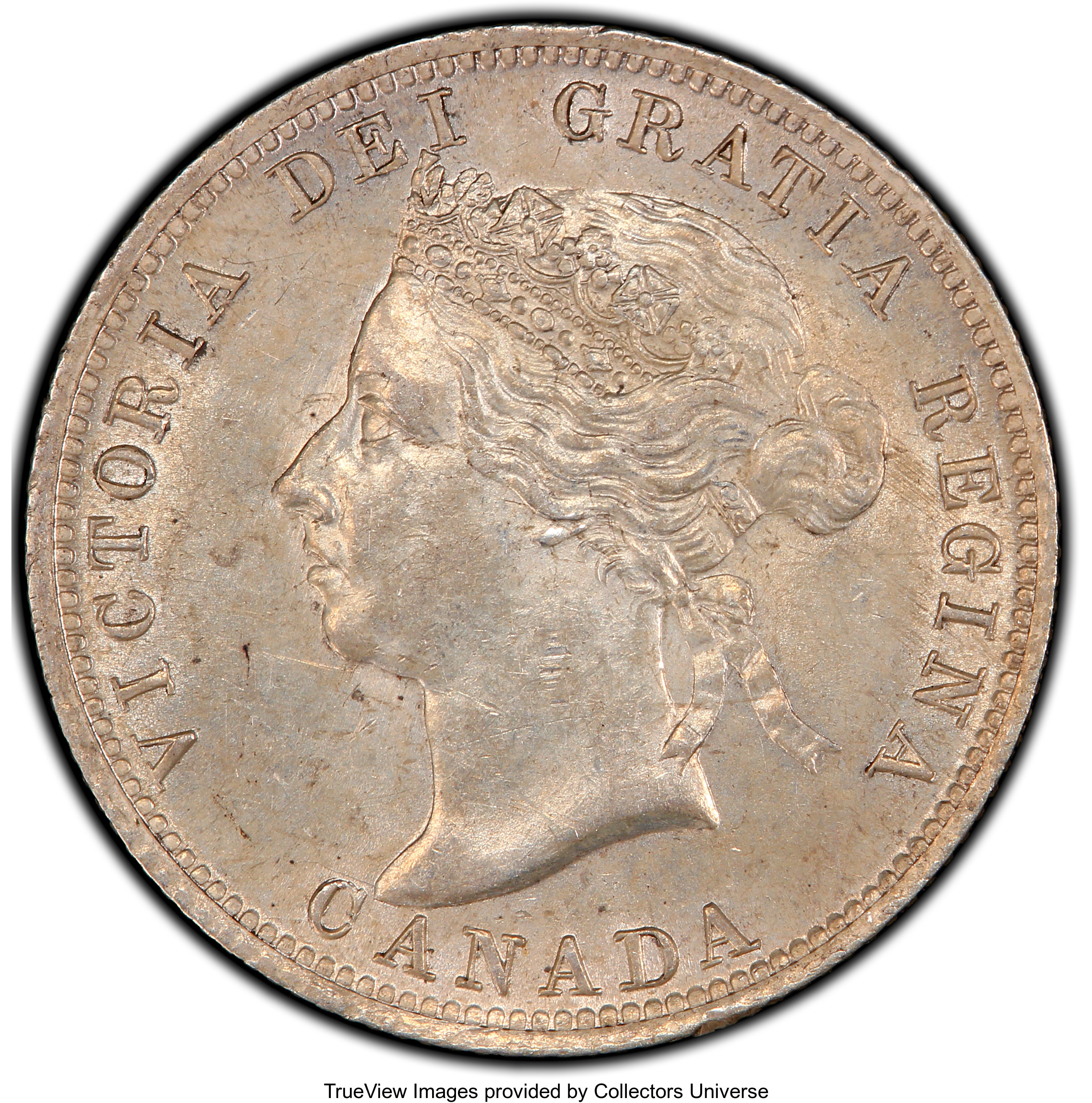 Canada: Victoria 25 Cents 1900 AU58 PCGS,...