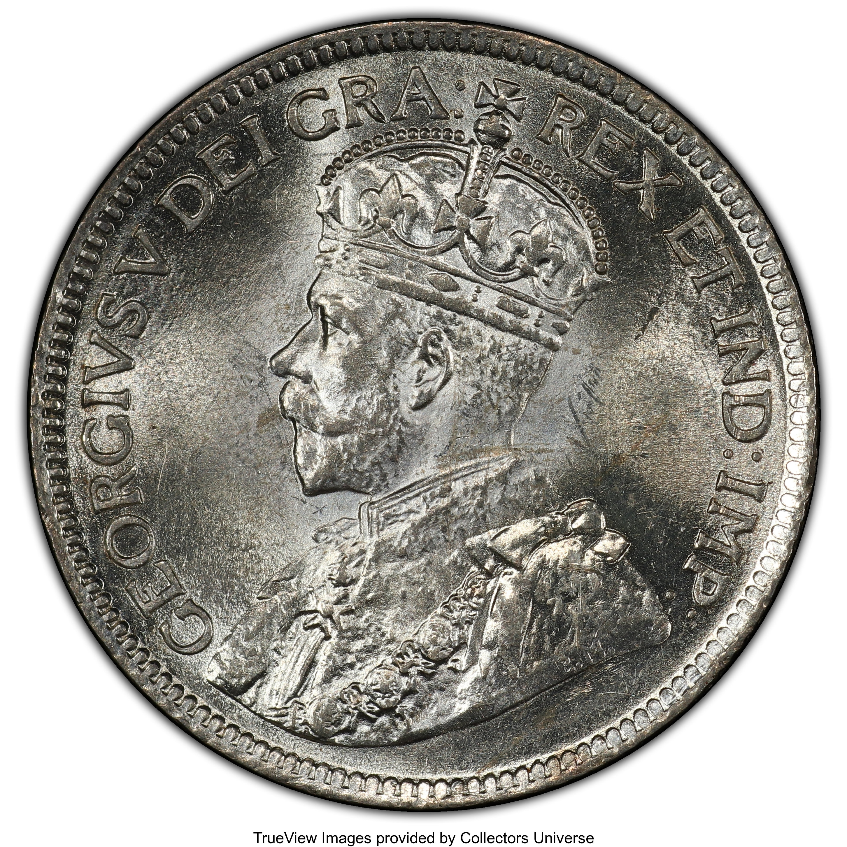 Canada: George V 25 Cents 1917 MS64 PCGS,...