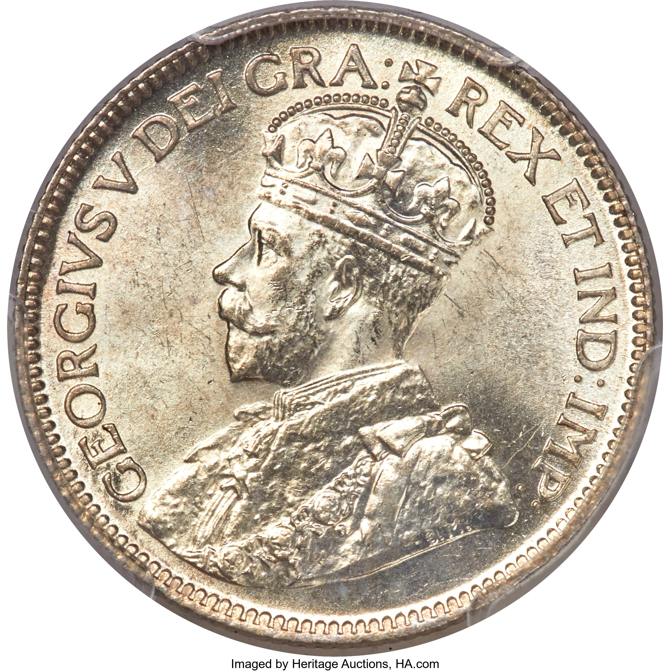 Canada: George V 25 Cents 1927 MS65 PCGS,...