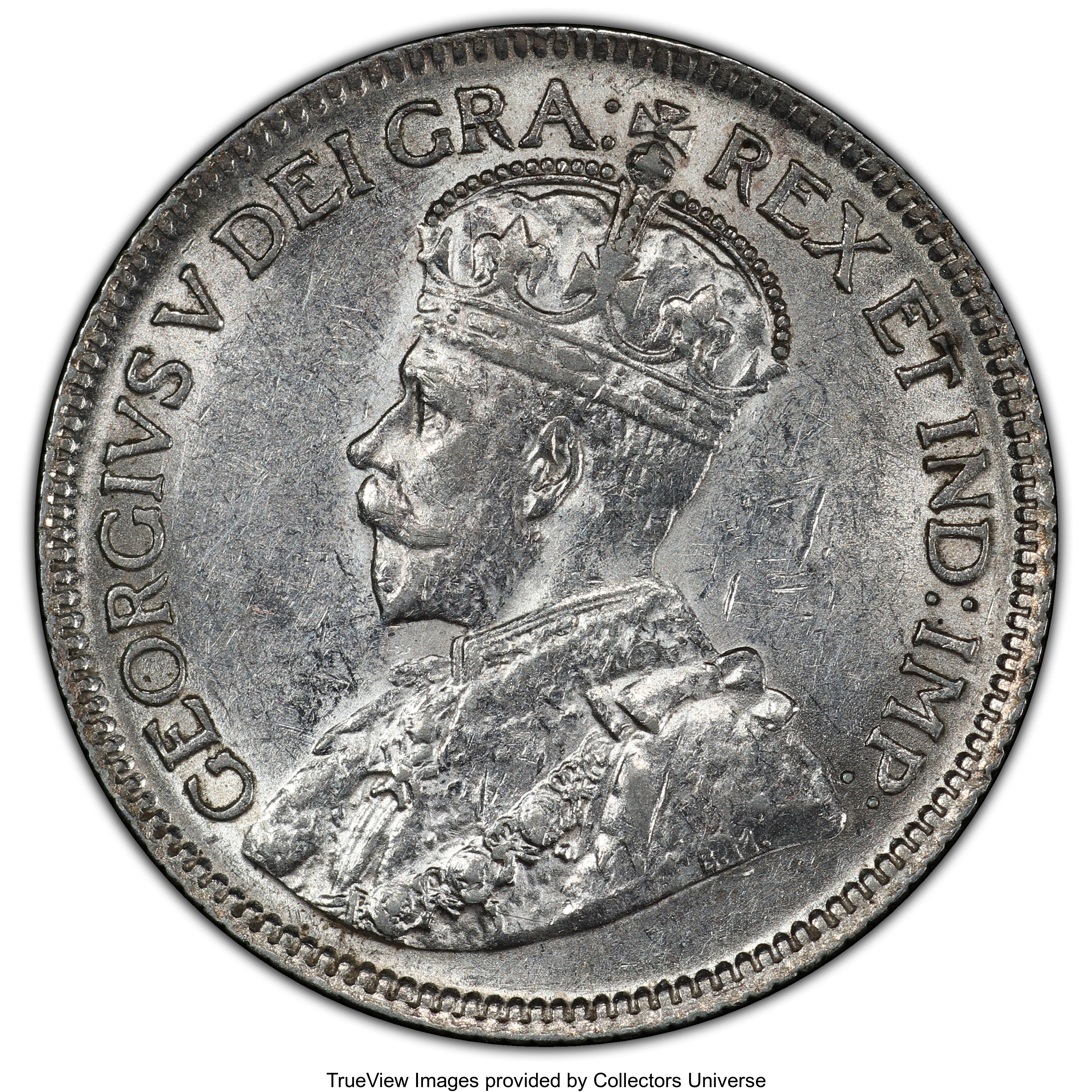 Canada: George V "Bar" 25 Cents 1936 AU55 PCGS,...