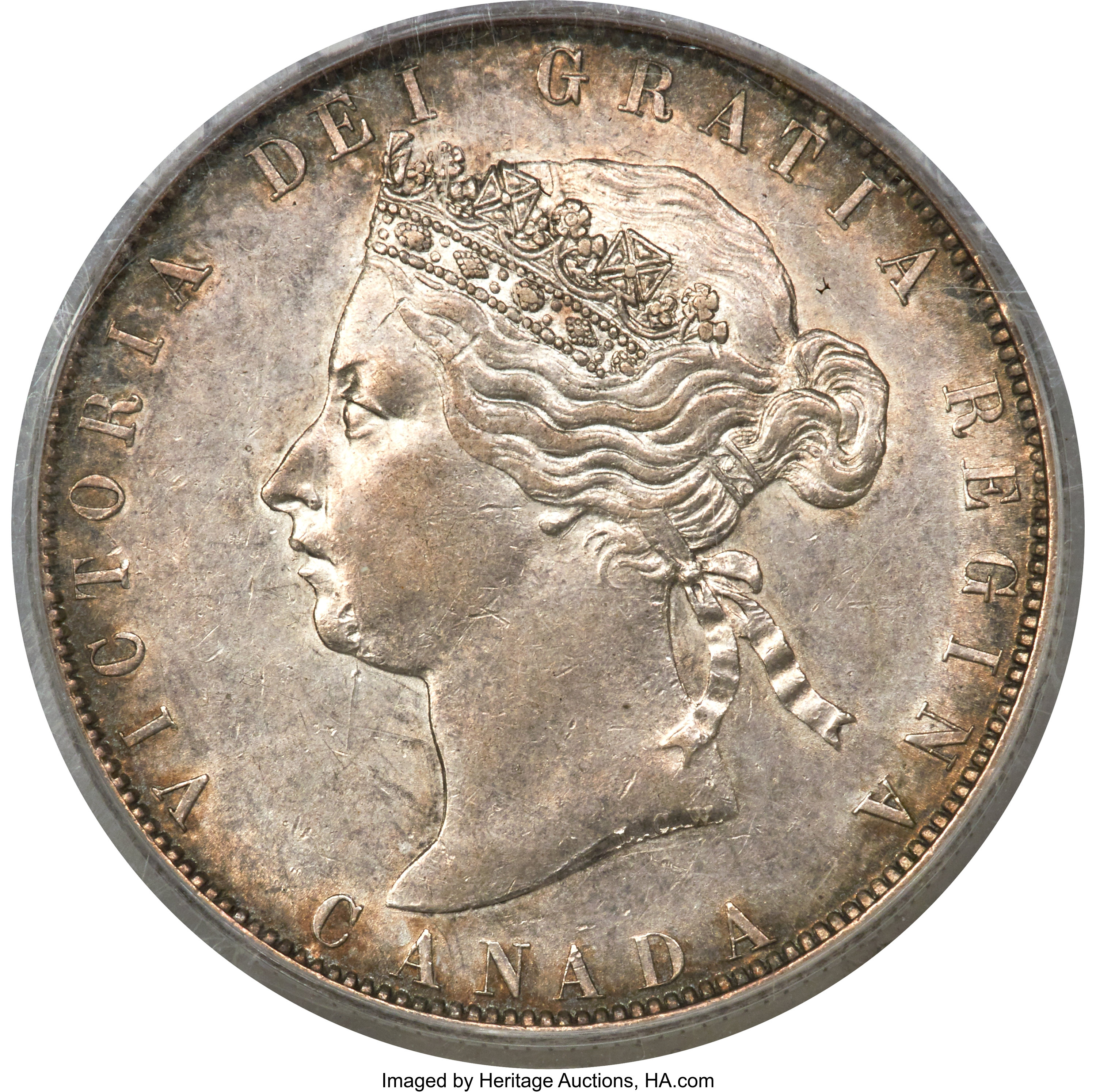Canada: Victoria 50 Cents 1871 AU53 PCGS,...