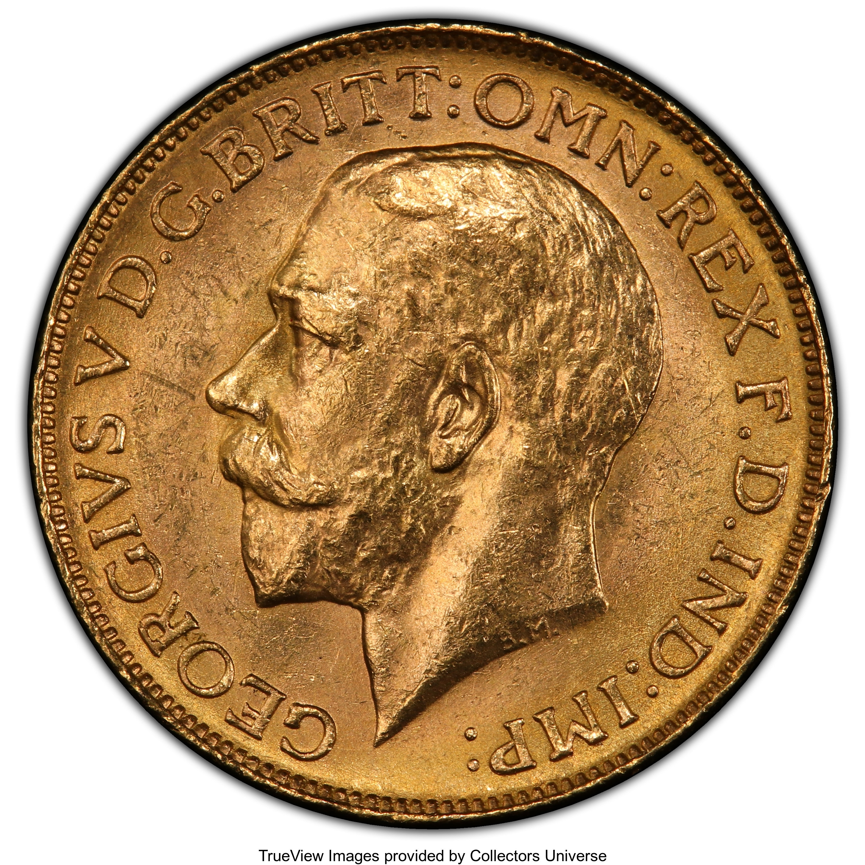 Canada: George V gold Sovereign 1918-C MS63 PCGS,...