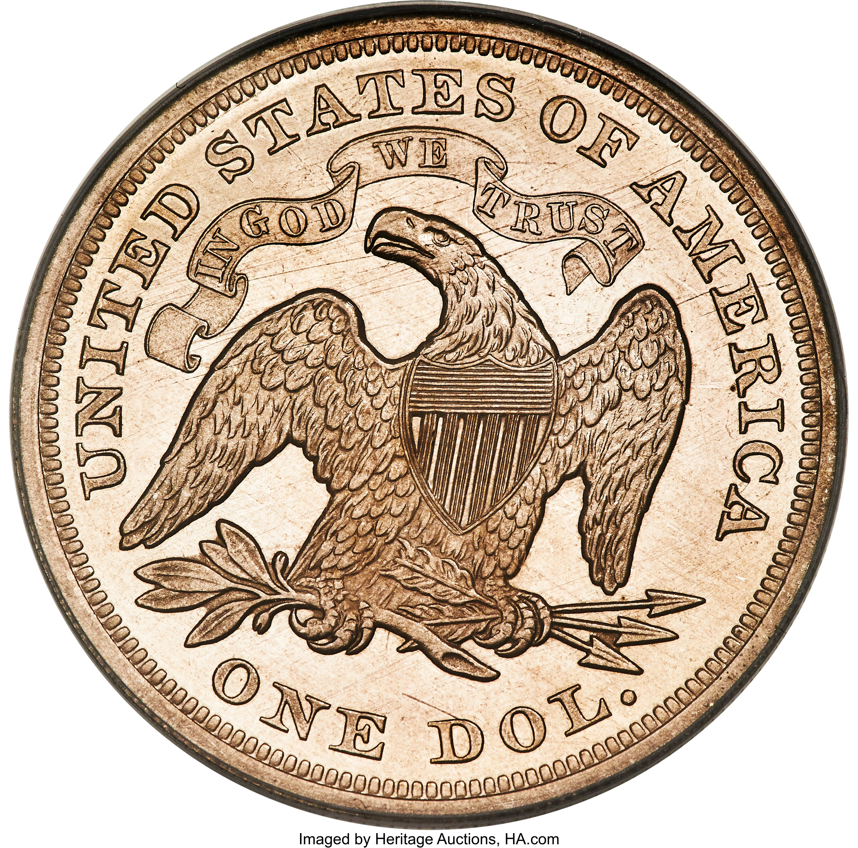 1866 $1  Motto PR67 thumbnail 18