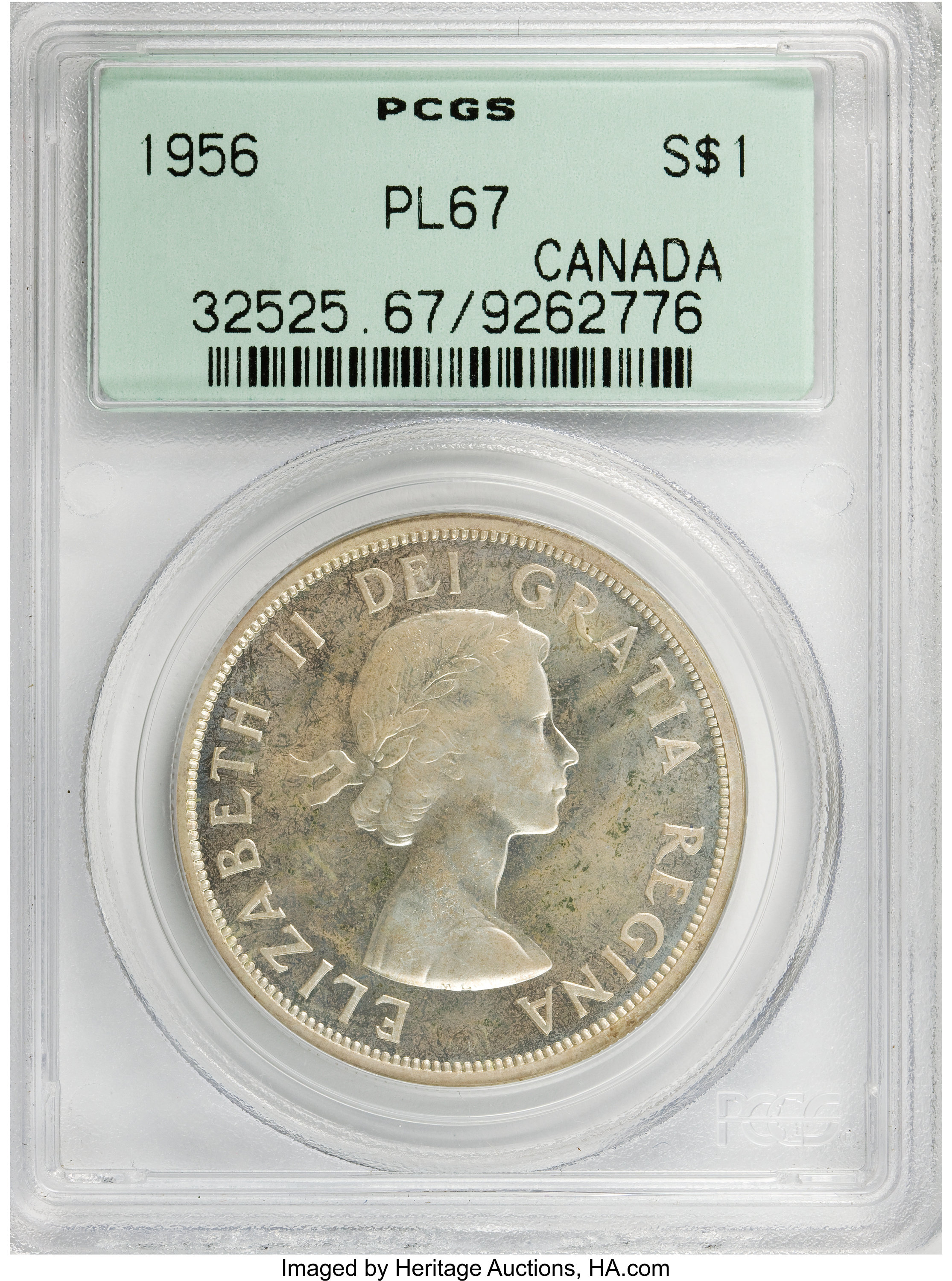 Canada: Elizabeth II Dollar 1956,...