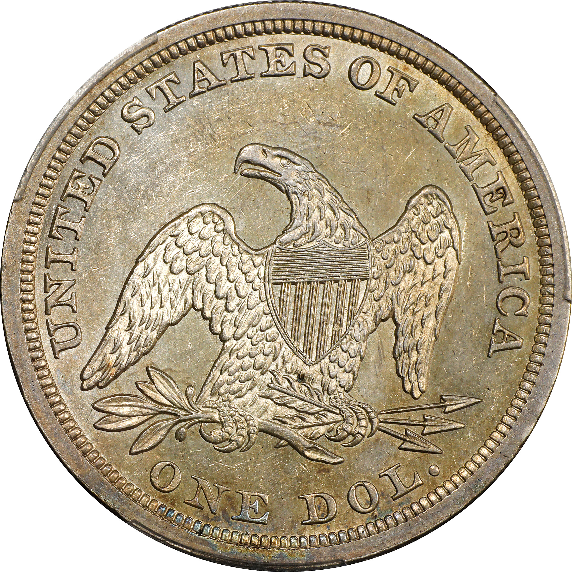 1852 $1  Original VF25 CAC thumbnail 8