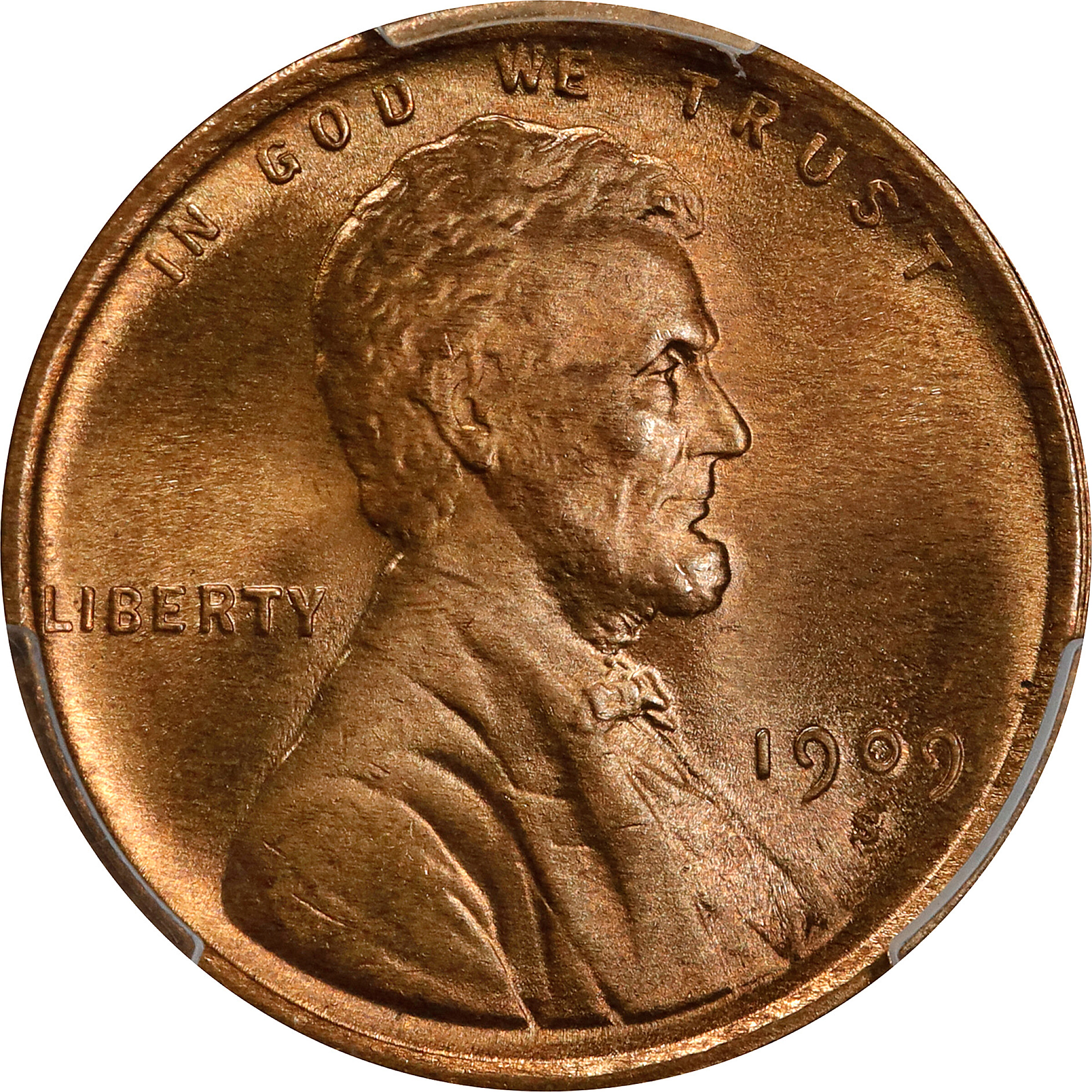 1909-S/S Lincoln Cent. FS-1502. S/Horizontal S. Unc Details--Questionable Color (PCGS).